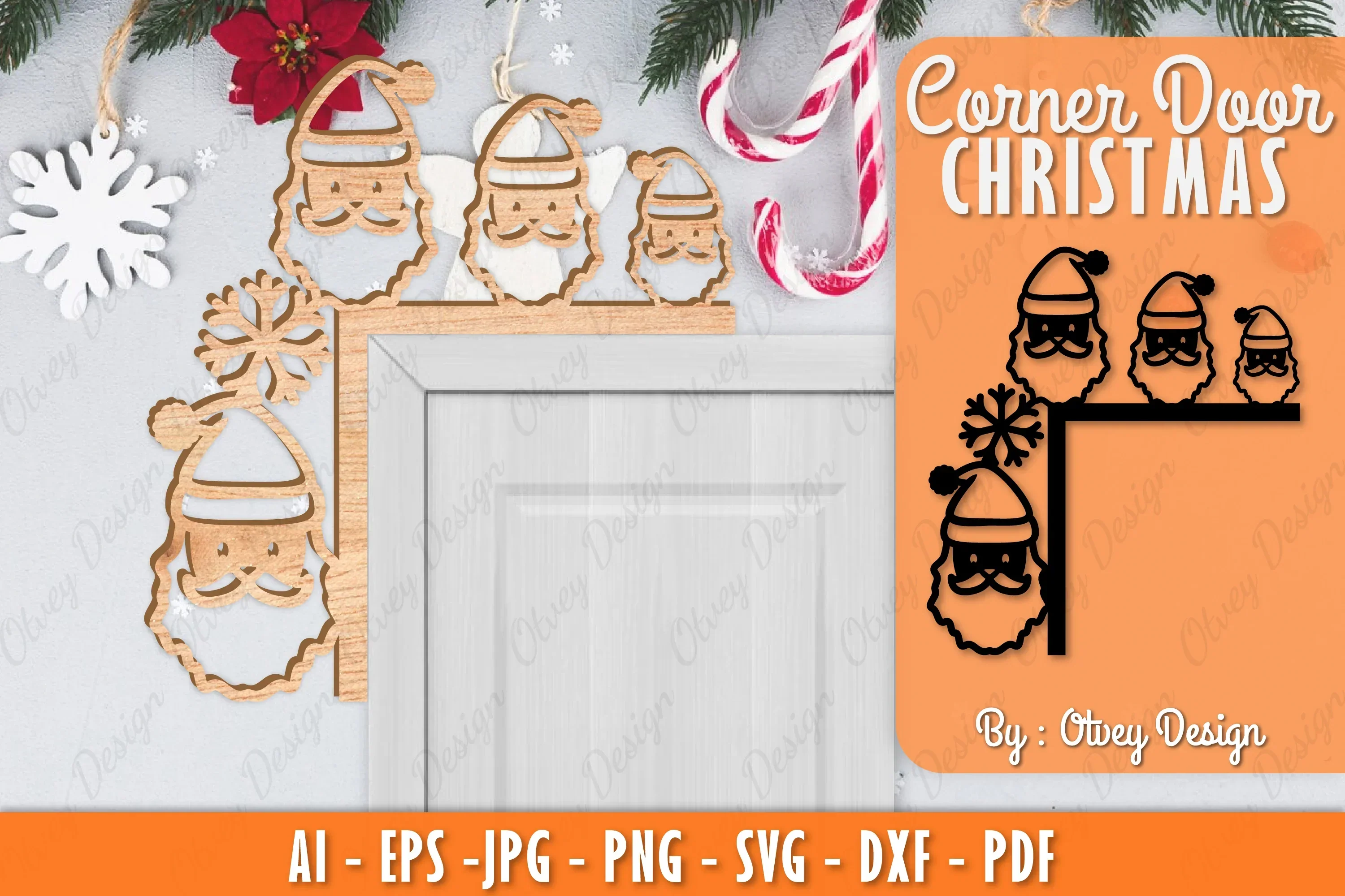 Christmas Corner Door SVG Bundle