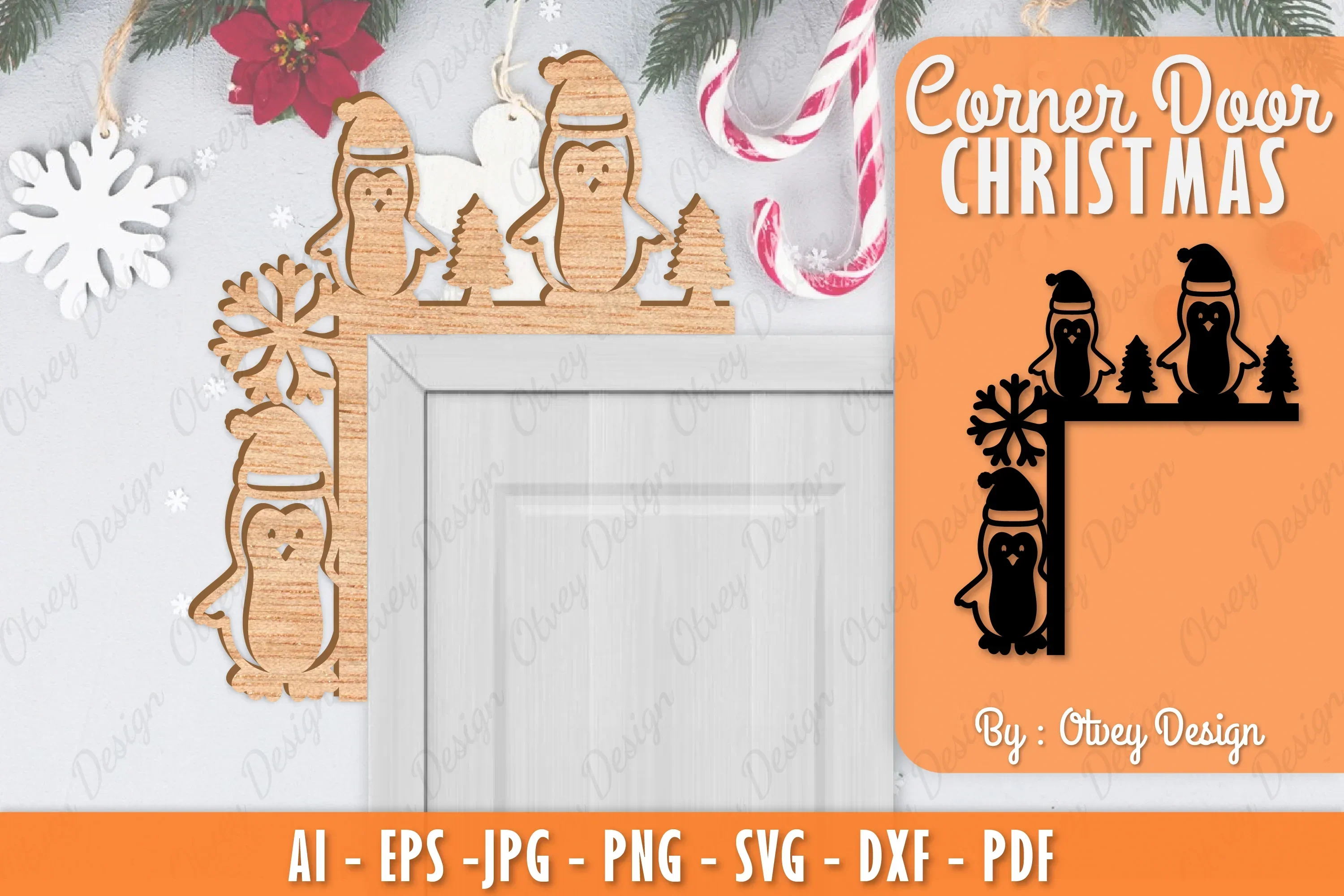 Christmas Corner Door SVG Bundle