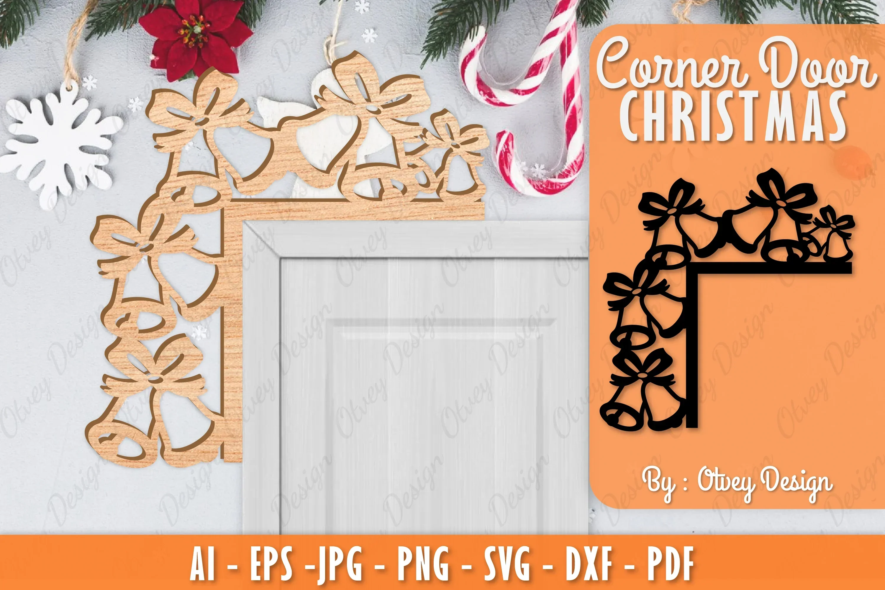 Christmas Corner Door SVG Bundle