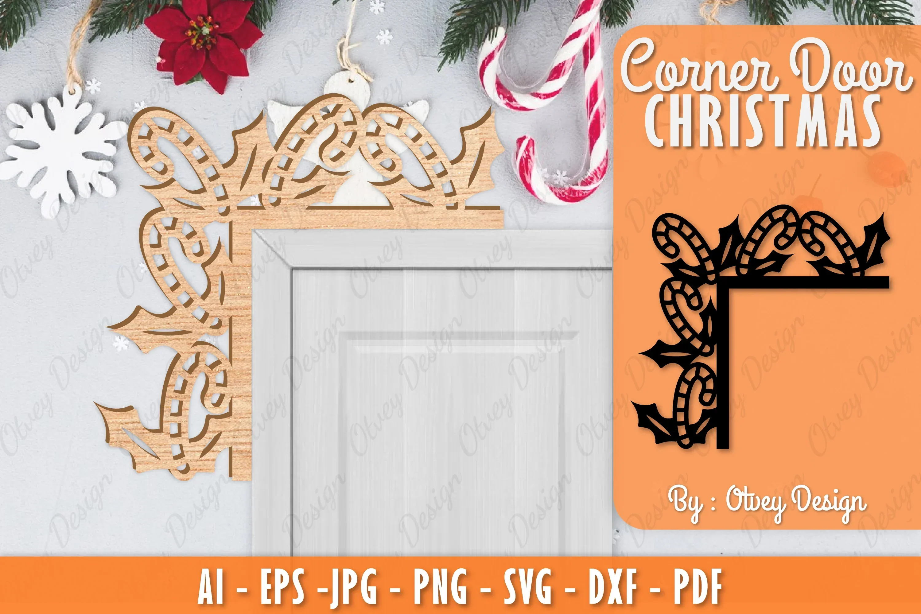 Christmas Corner Door SVG Bundle