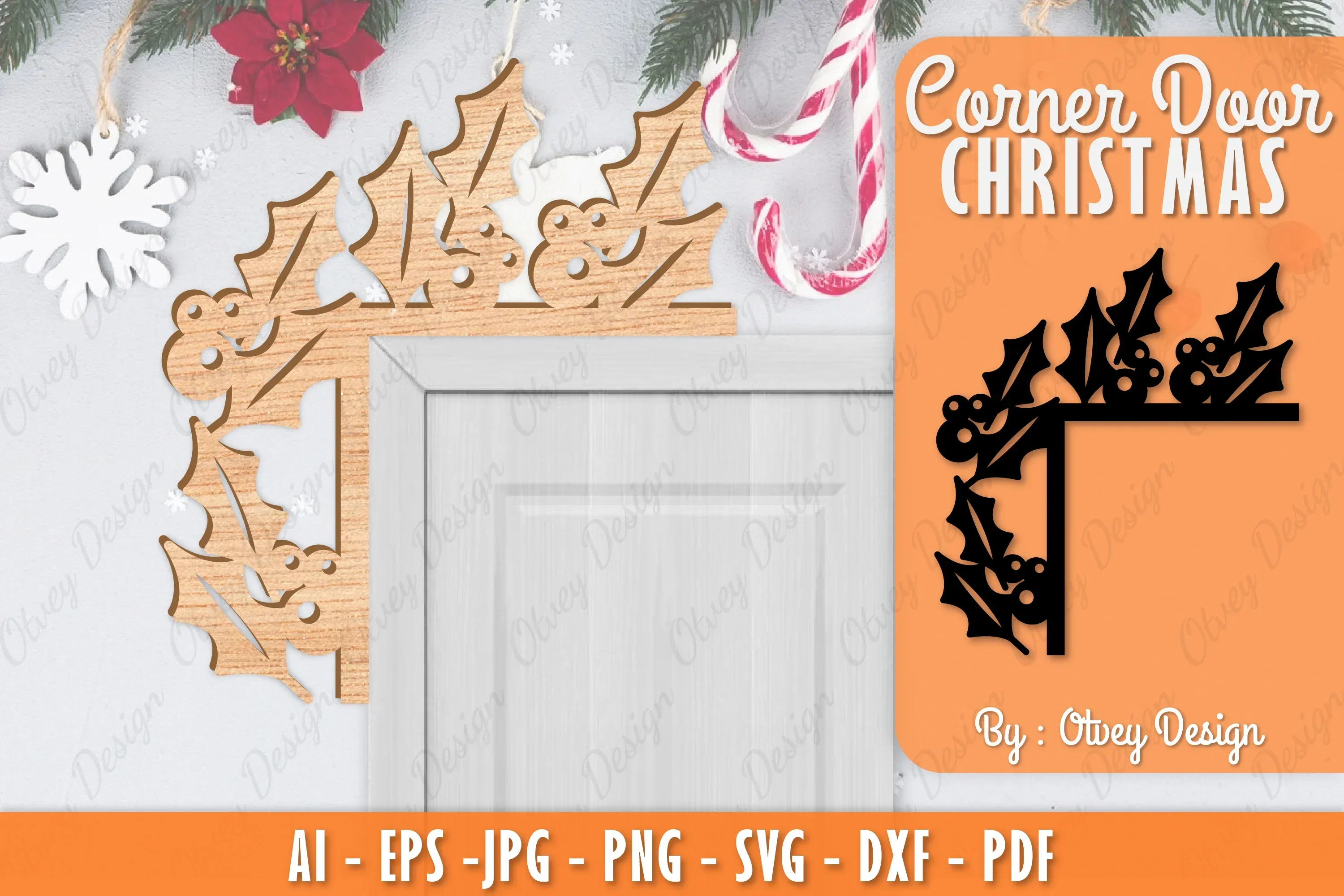 Christmas Corner Door SVG Bundle
