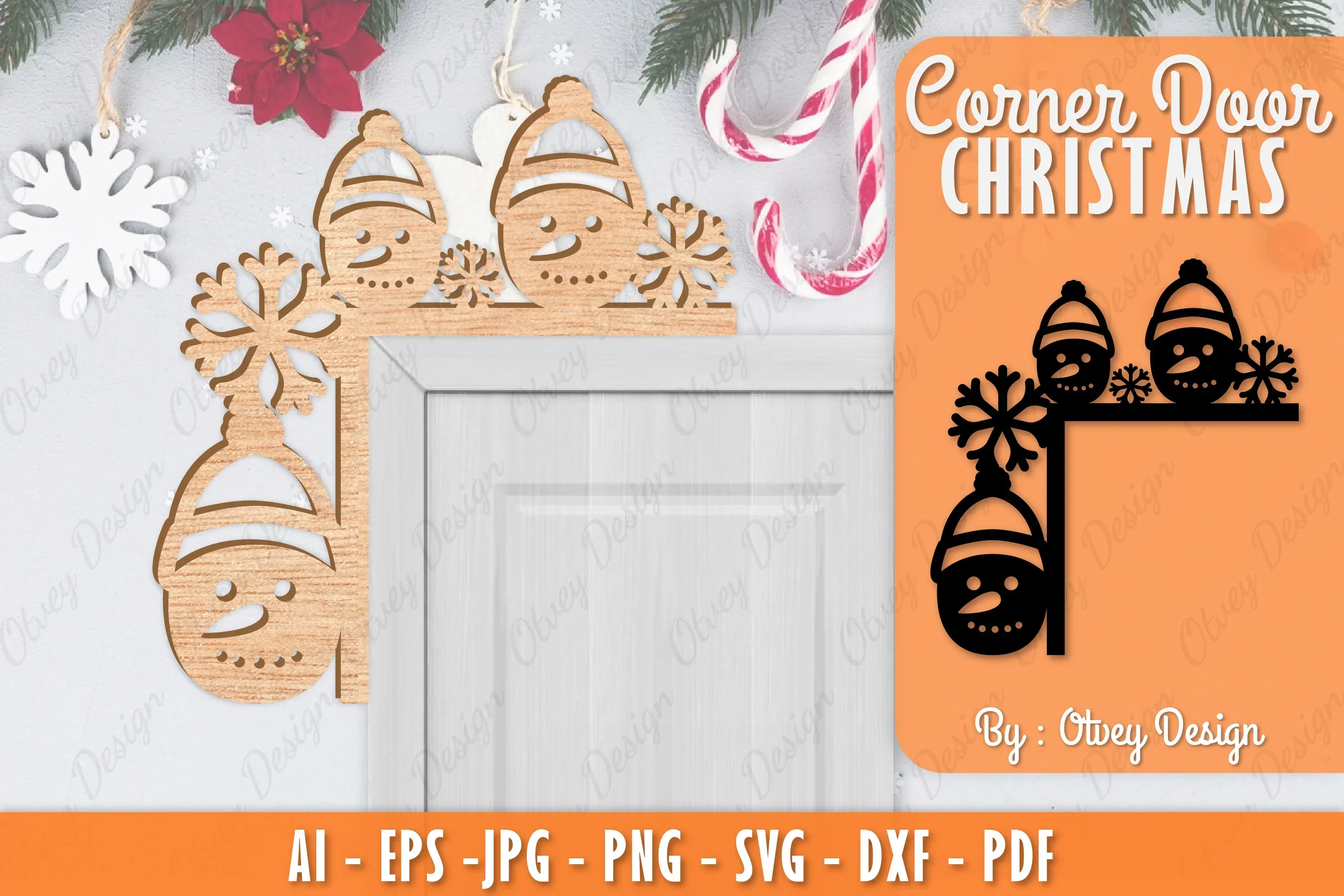 Christmas Corner Door SVG Bundle