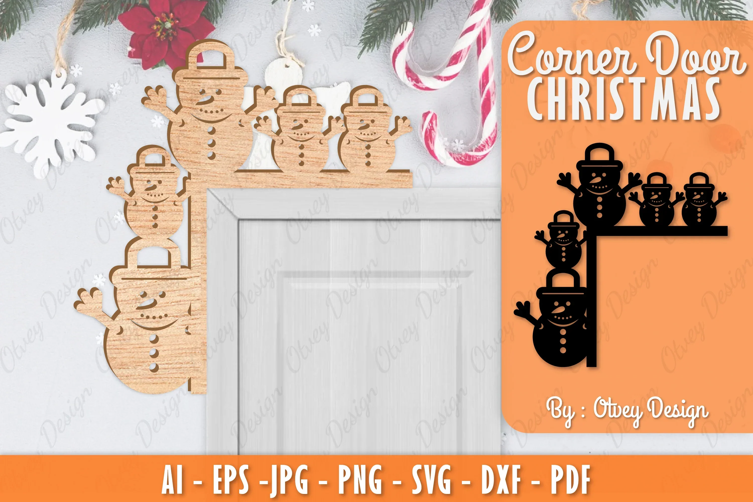 Christmas Corner Door SVG Bundle