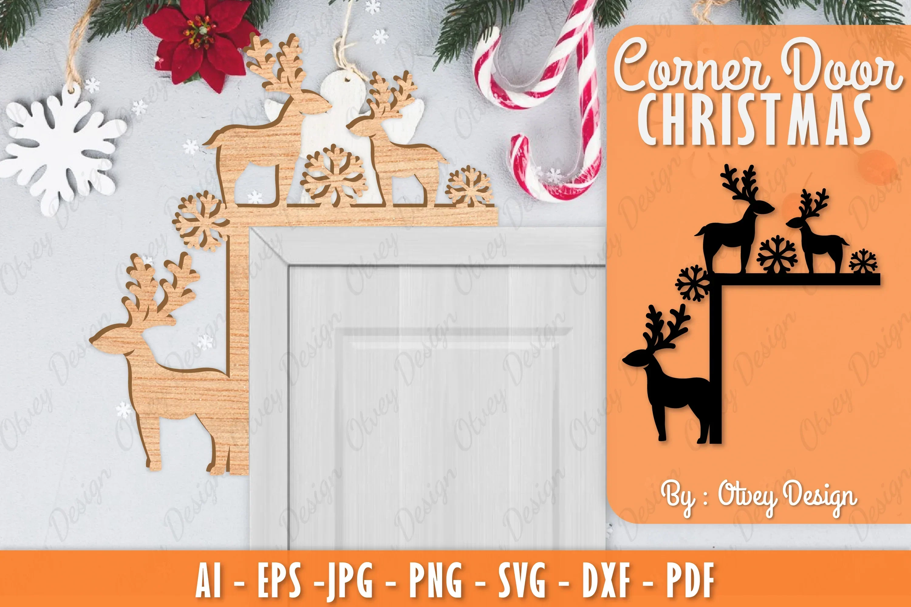 Christmas Corner Door SVG Bundle