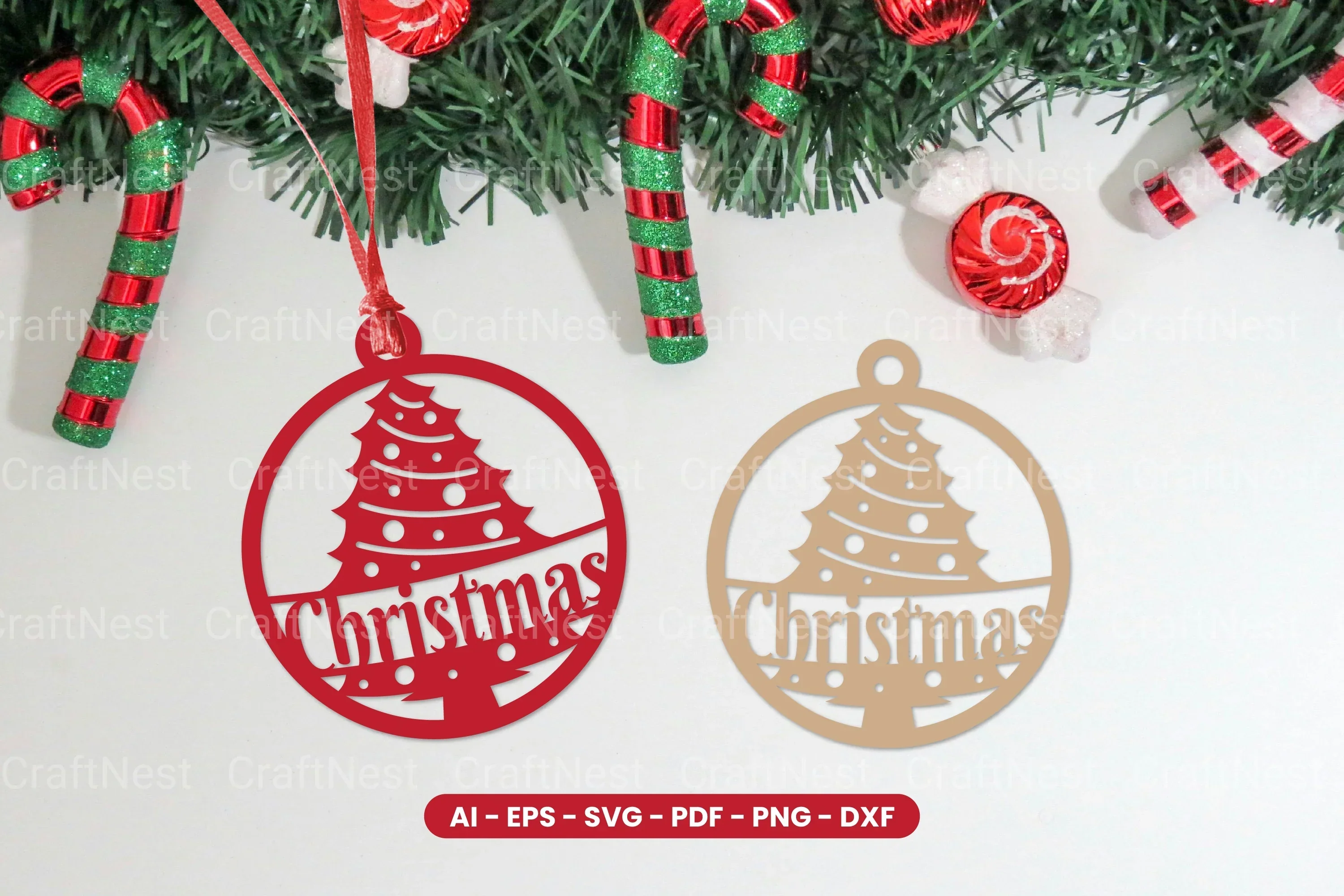 Christmas Decoration Ball Laser Cut SVG Bundle