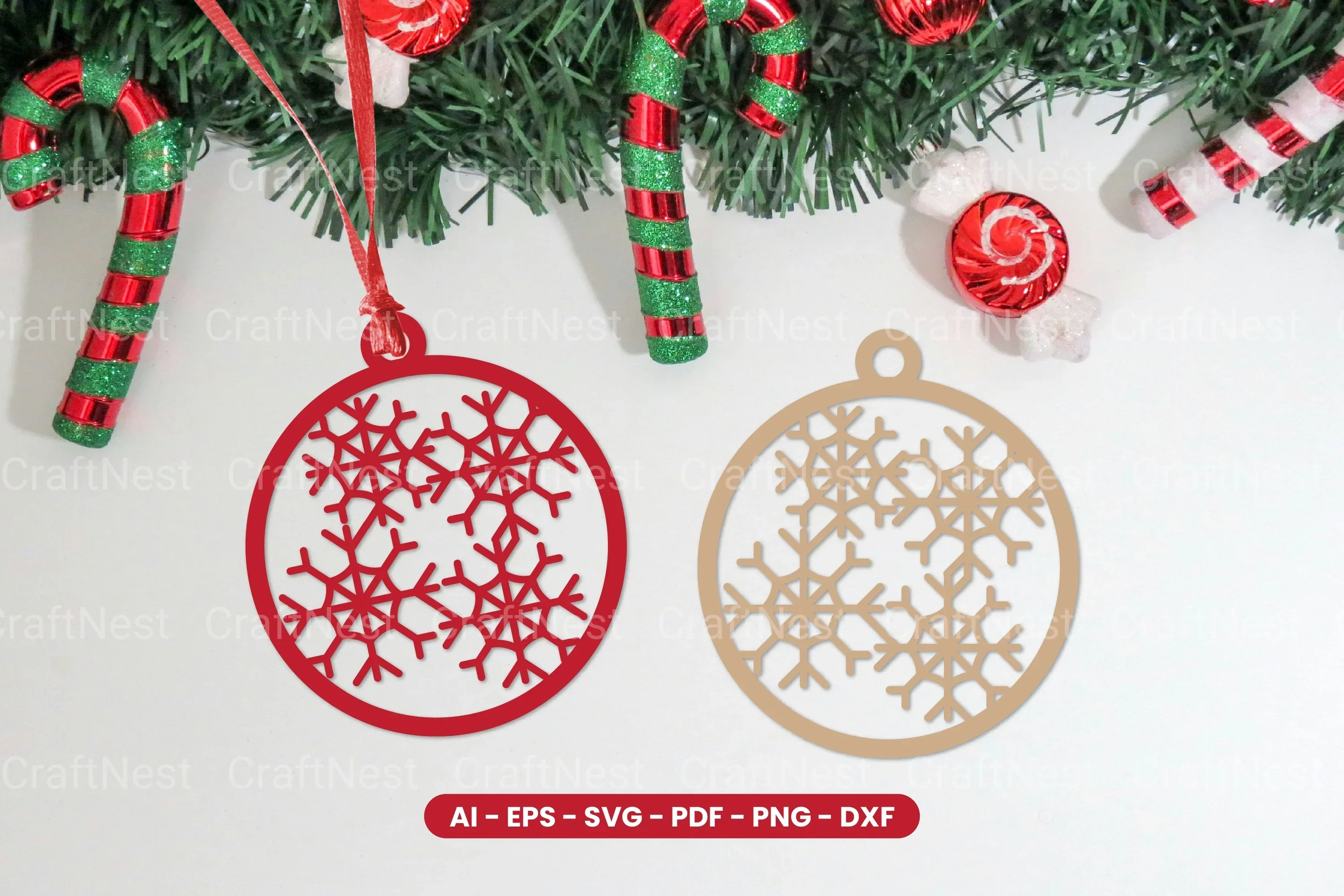 Christmas Decoration Ball Laser Cut SVG Bundle