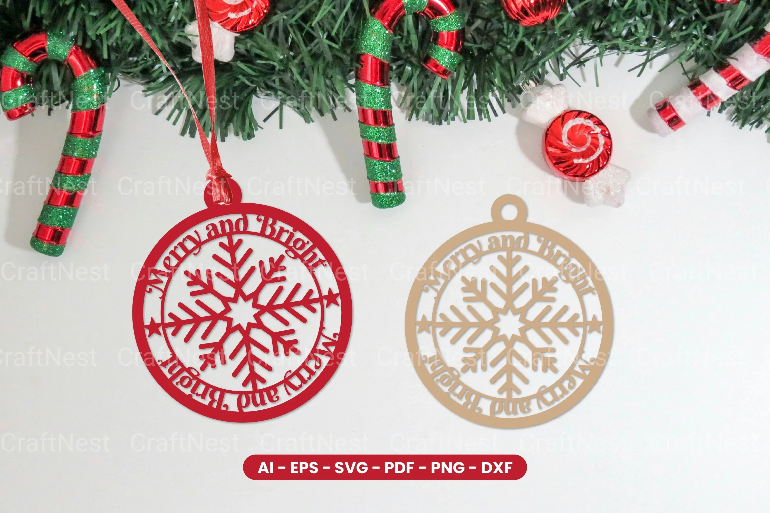 Christmas Decoration Ball Laser Cut SVG Bundle
