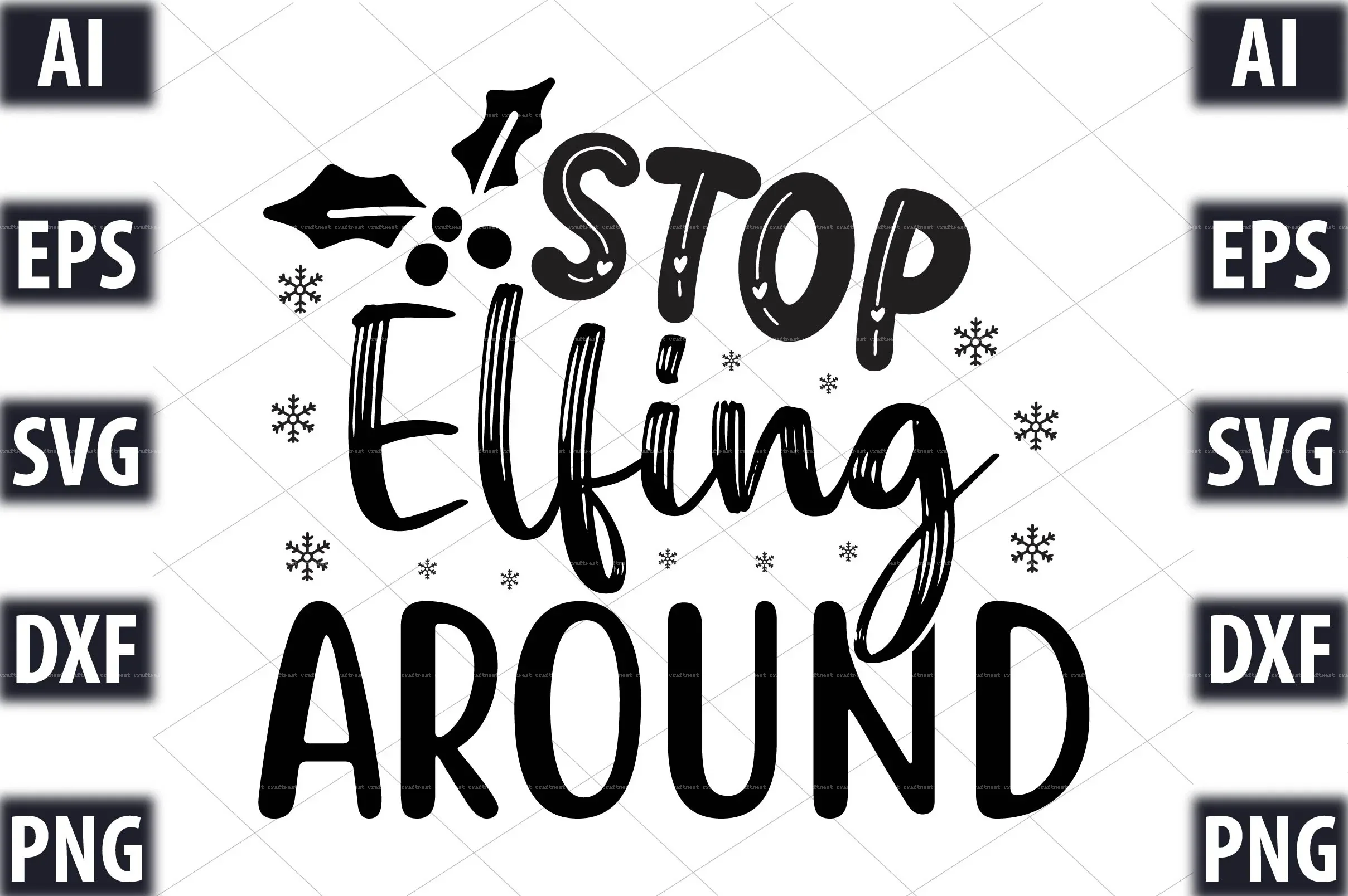 Christmas Design SVG Bundle  Pack - Image 7