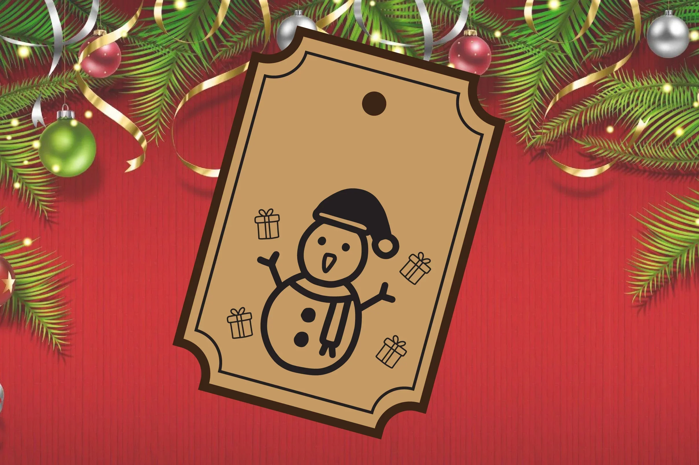 Christmas Gift Tag Laser Cut Bundle - Image 3