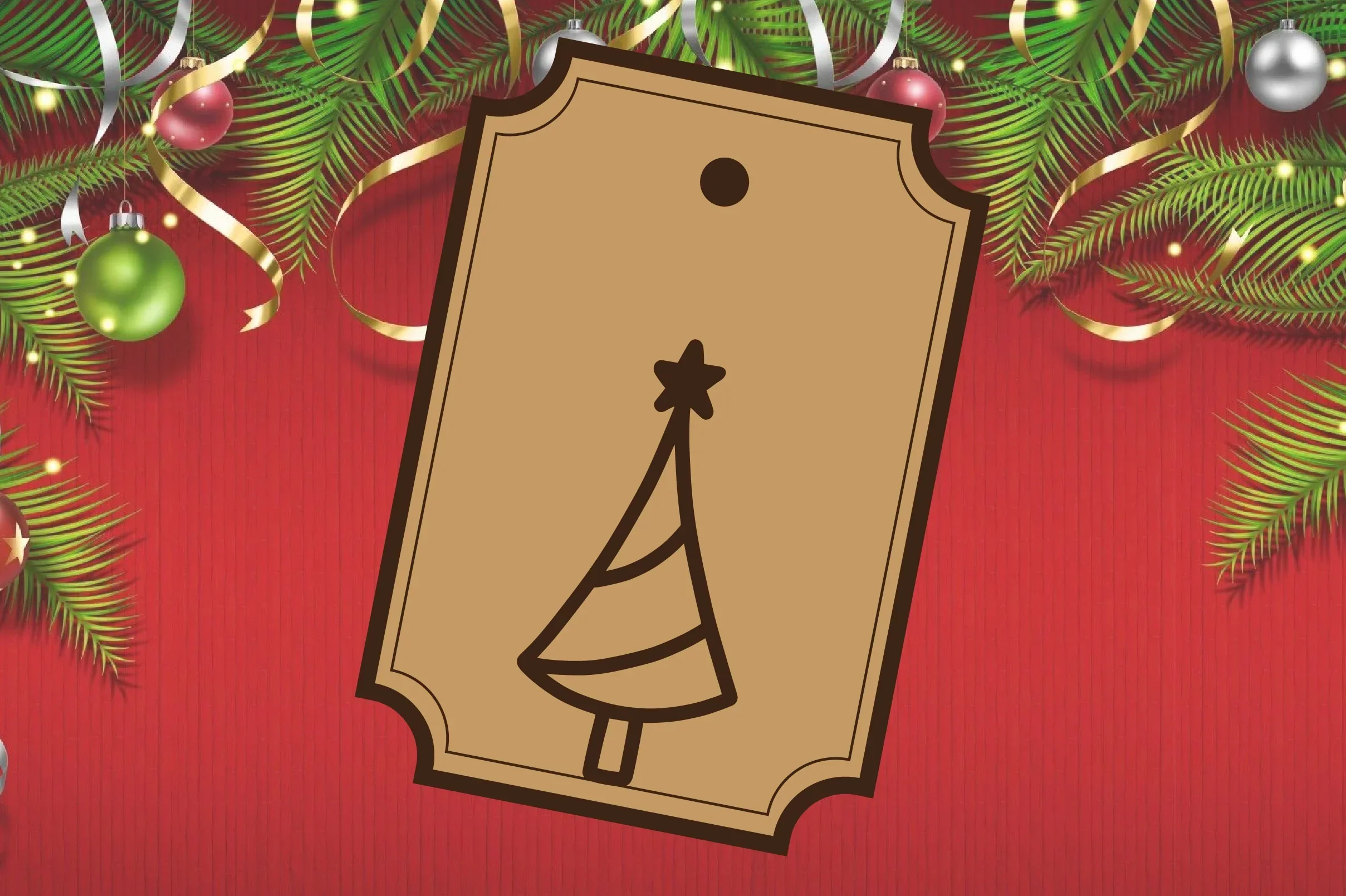 Christmas Gift Tag Laser Cut Bundle - Image 6