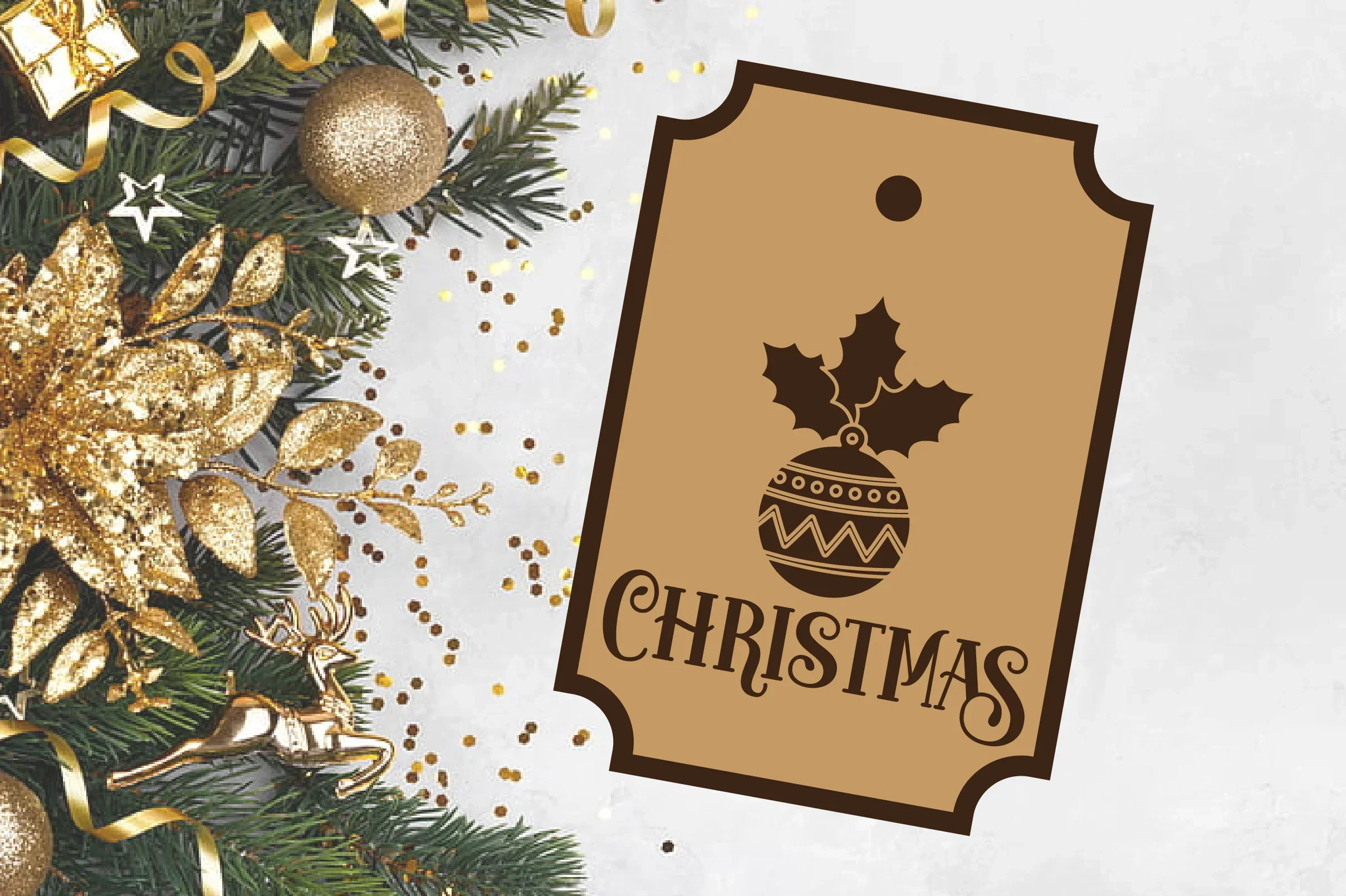 Christmas Gift Tag Laser Cut Bundle - Image 7
