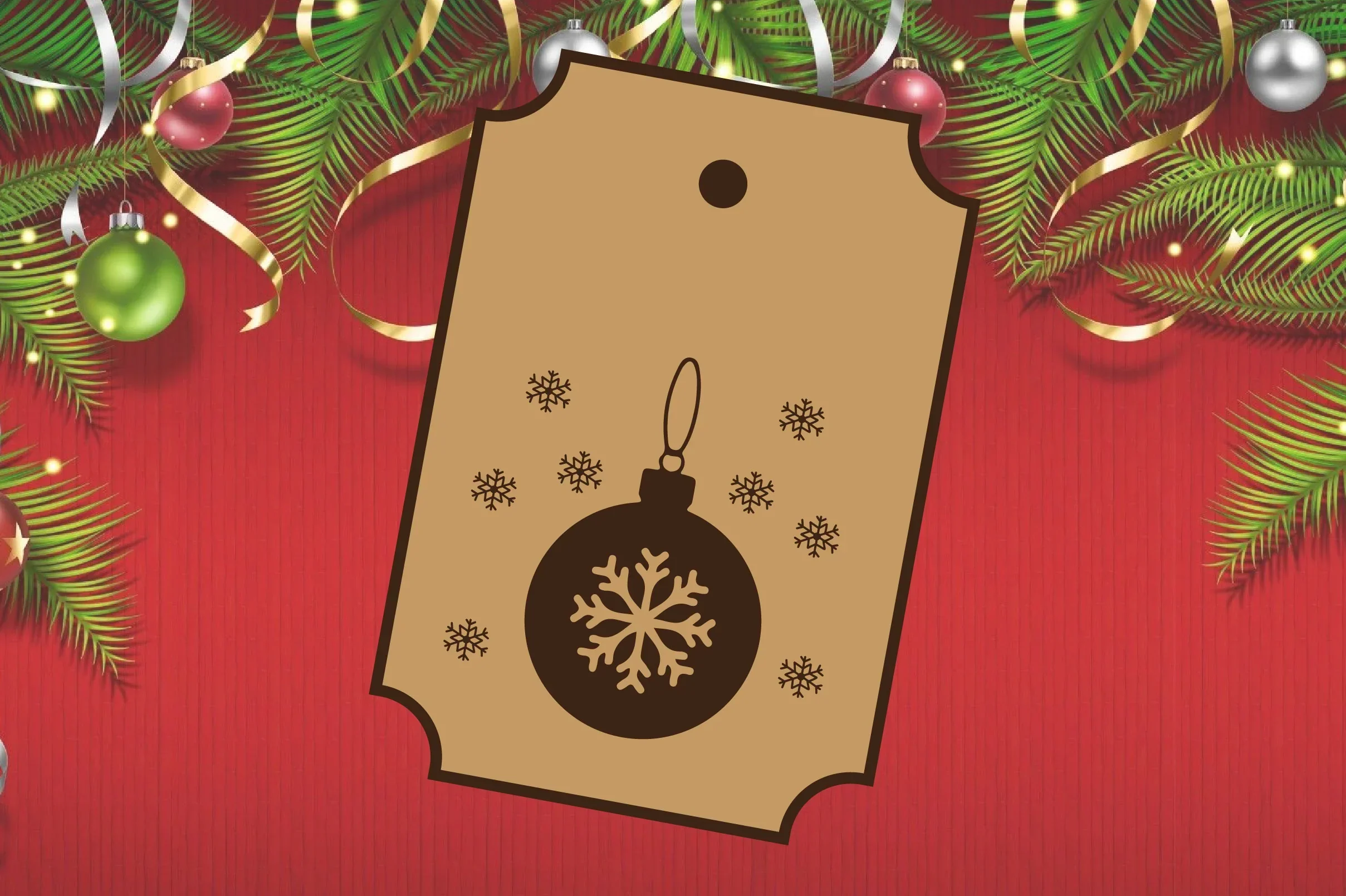 Christmas Gift Tag Laser Cut Bundle - Image 9
