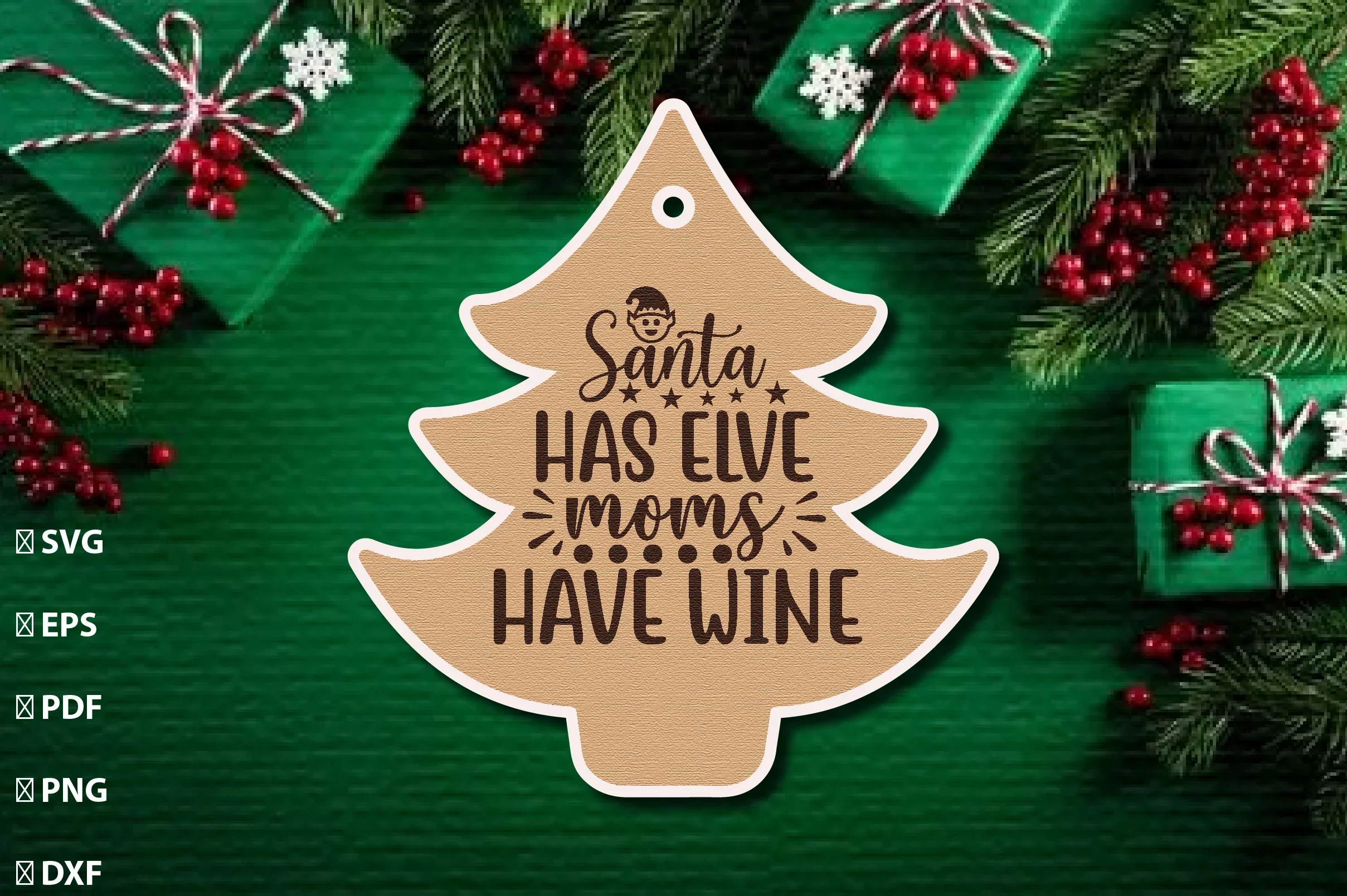 Christmas Gift Tag Laser Cut Bundle - Image 12
