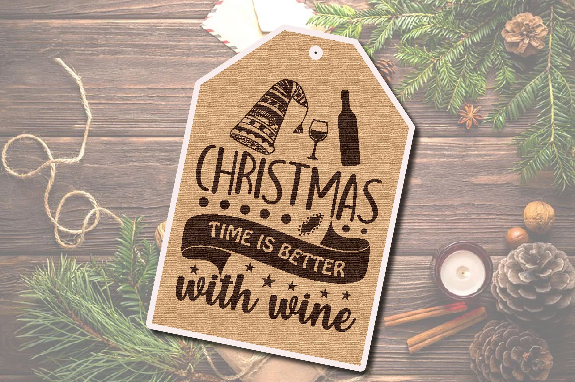 Christmas Gift Tag Laser Cut Bundle - Image 17