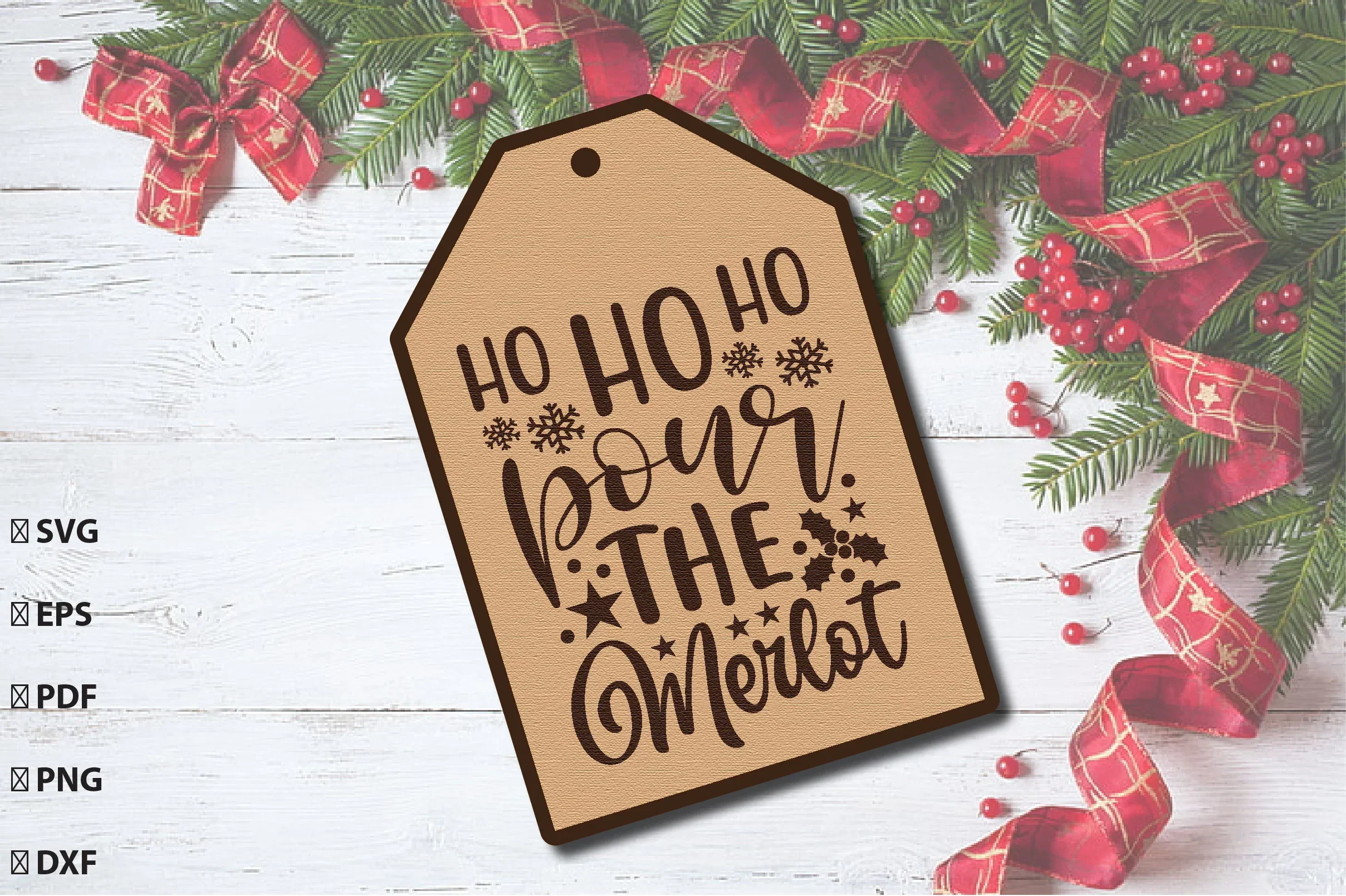 Christmas Gift Tag Laser Cut Bundle - Image 4