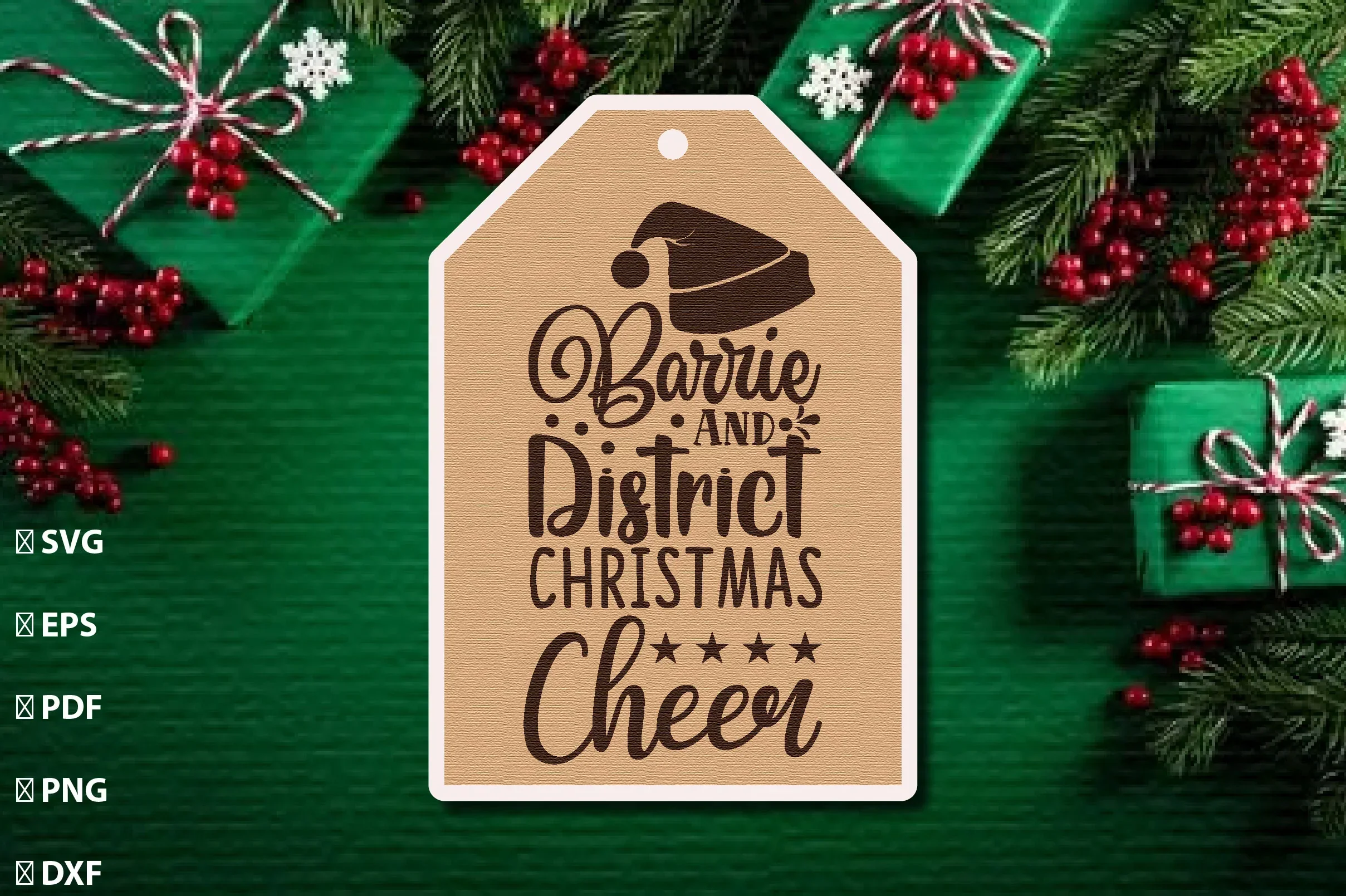 Christmas Gift Tag Laser Cut Bundle - Image 9
