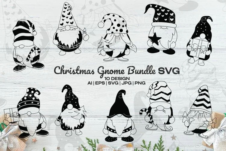 Christmas Gnome SVG Bundle
