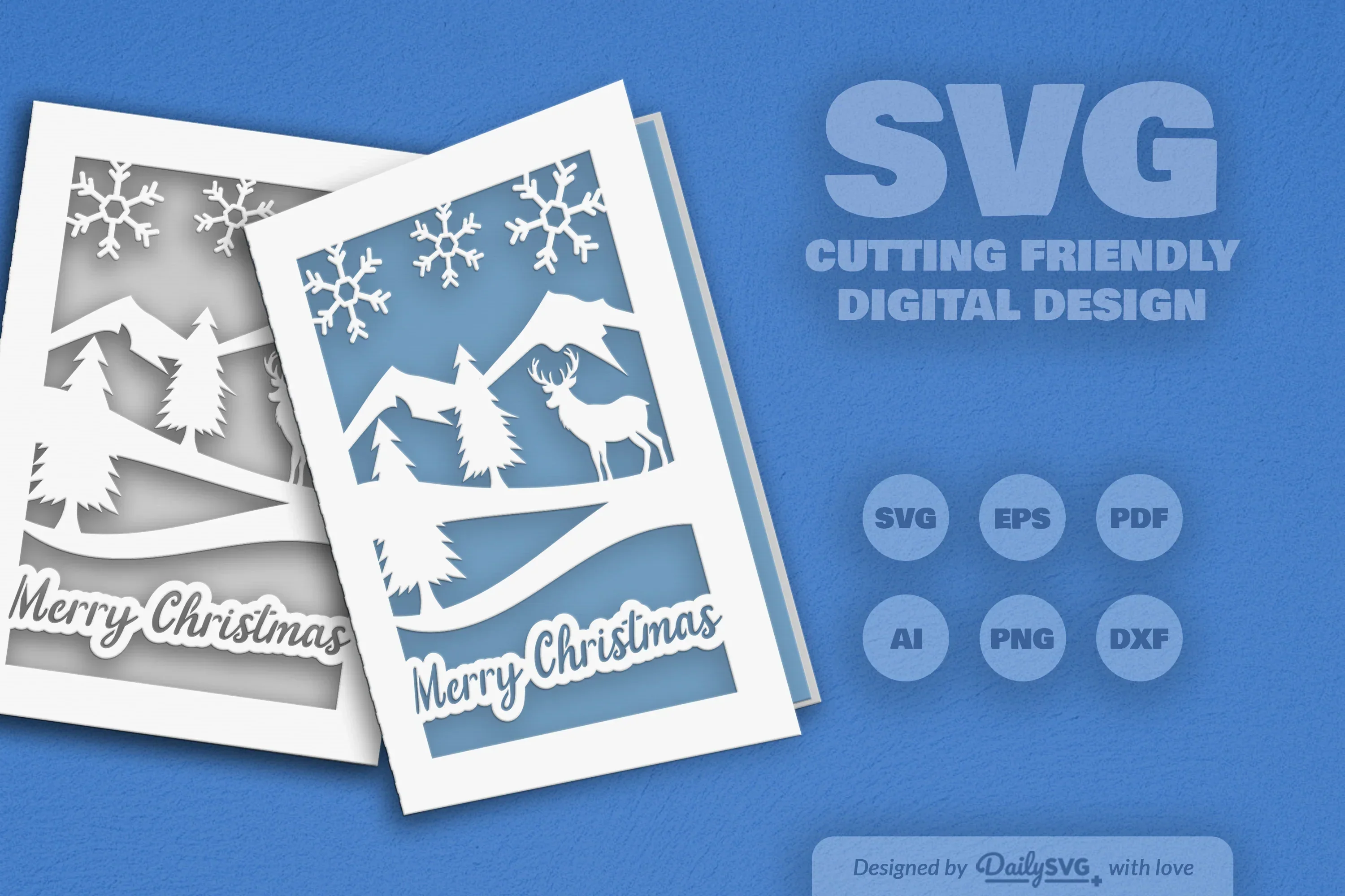 Christmas Greeting Card Clipart - Daily SVG Bundles - Image 10