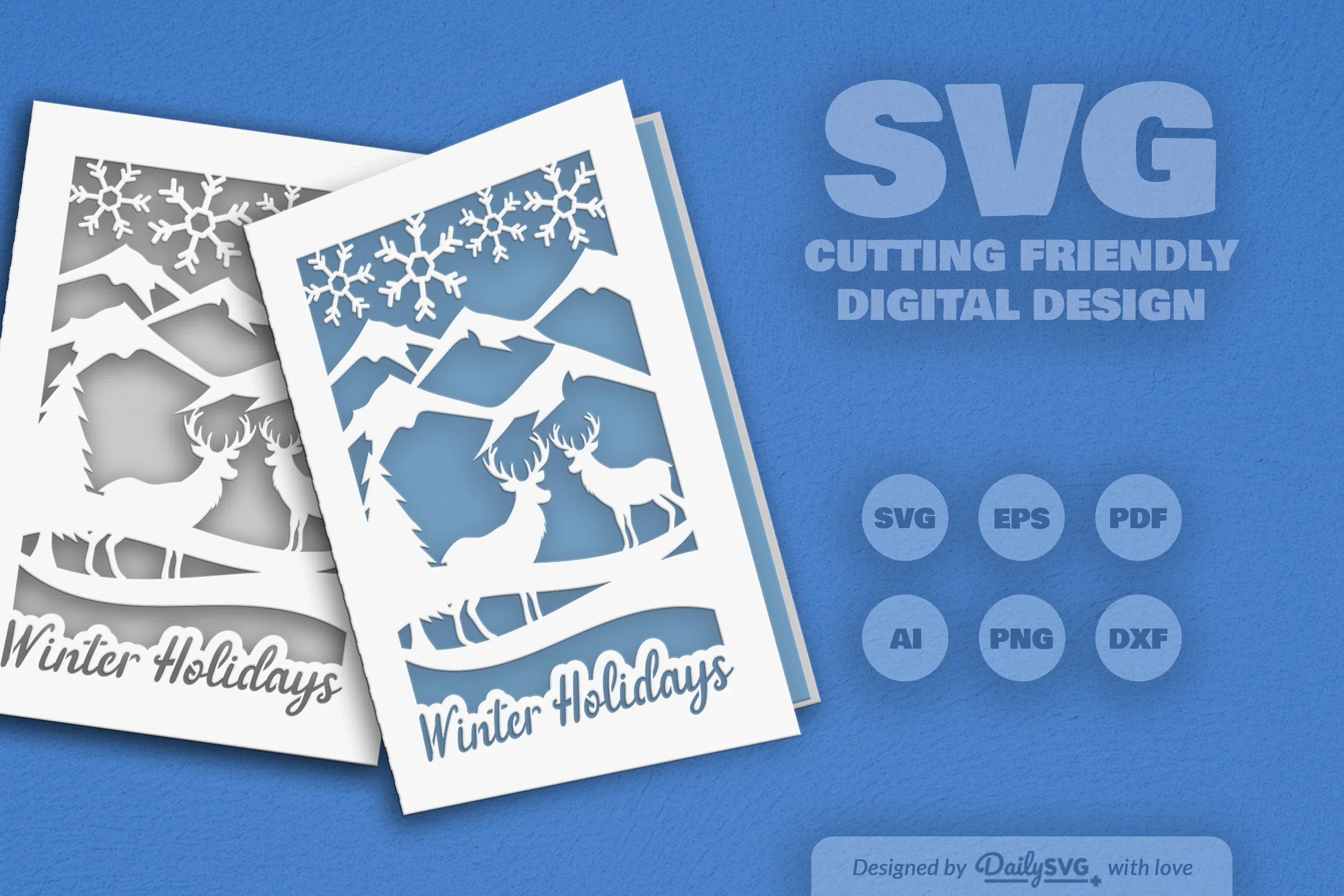 Christmas Greeting Card Clipart - Daily SVG Bundles - Image 8