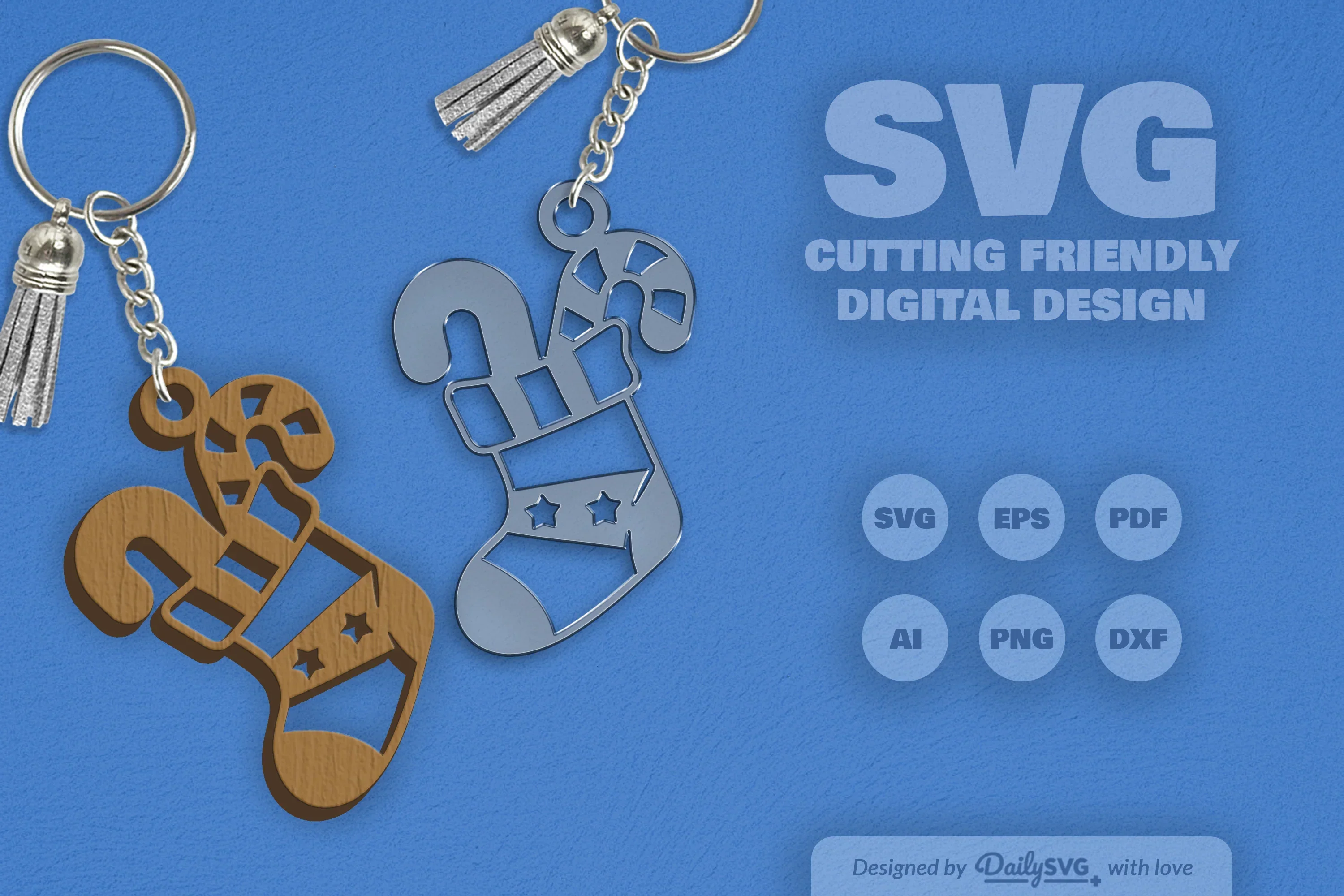 Christmas Keychain Clipart Daily SVG Bundles - Image 8