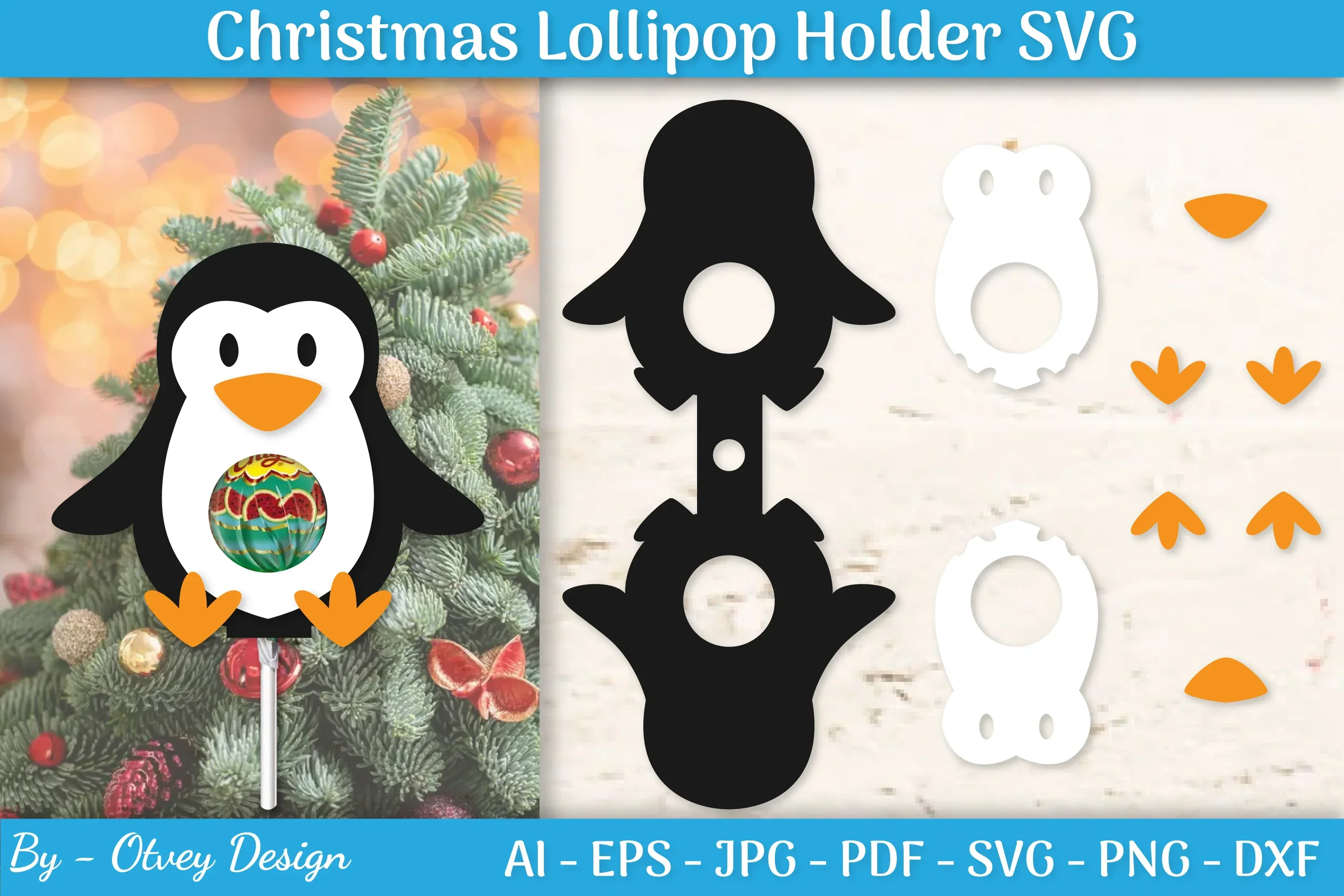 Christmas Lollipop Holder SVG Bundle