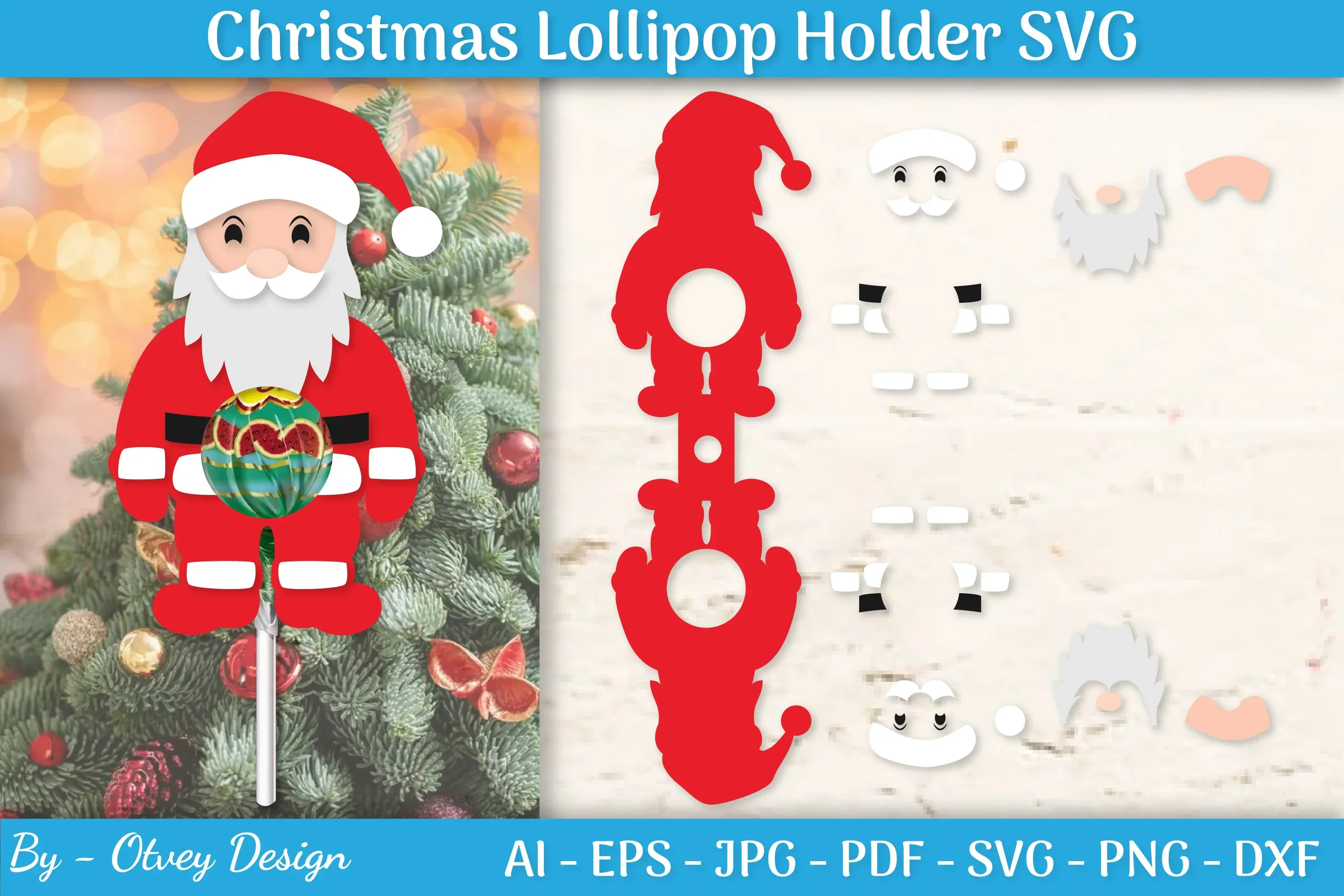 Christmas Lollipop Holder SVG Bundle