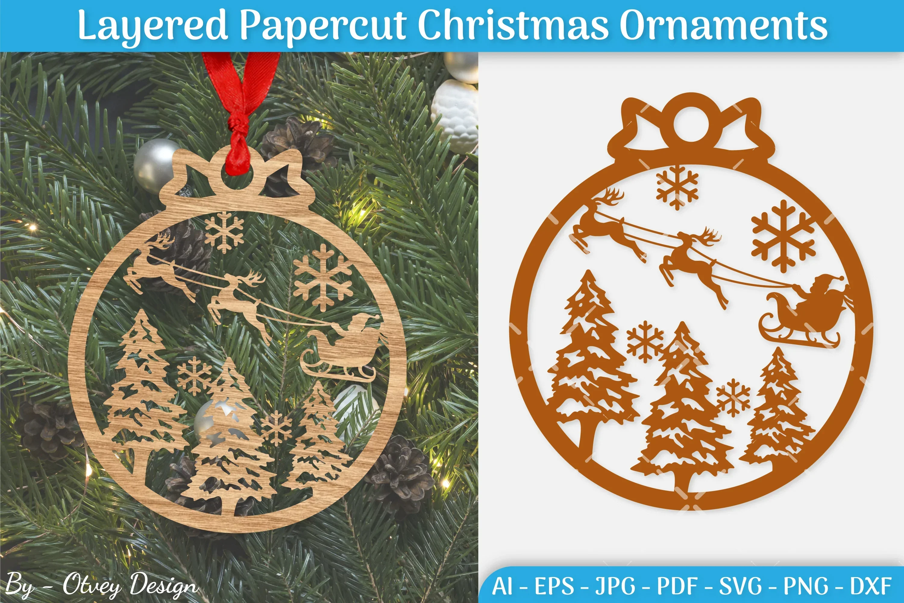 Christmas Ornament SVG Bundle