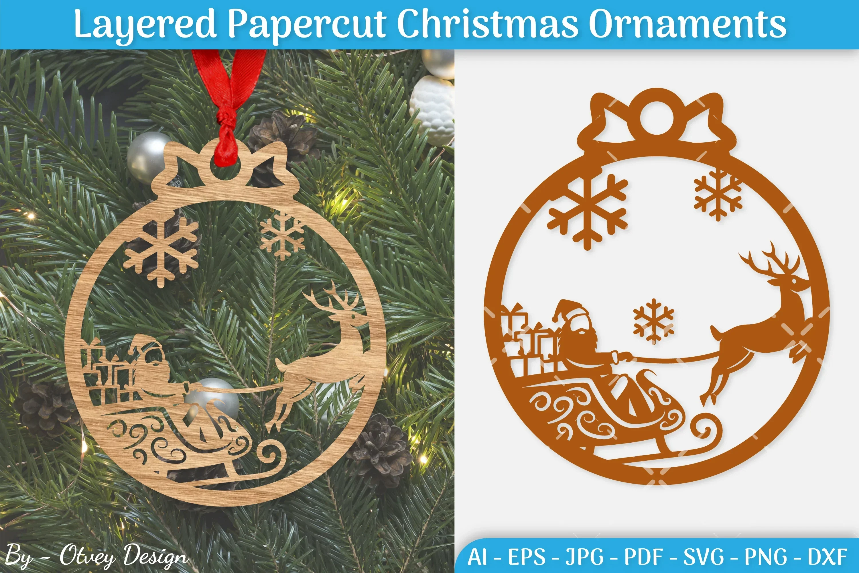 Christmas Ornament SVG Bundle