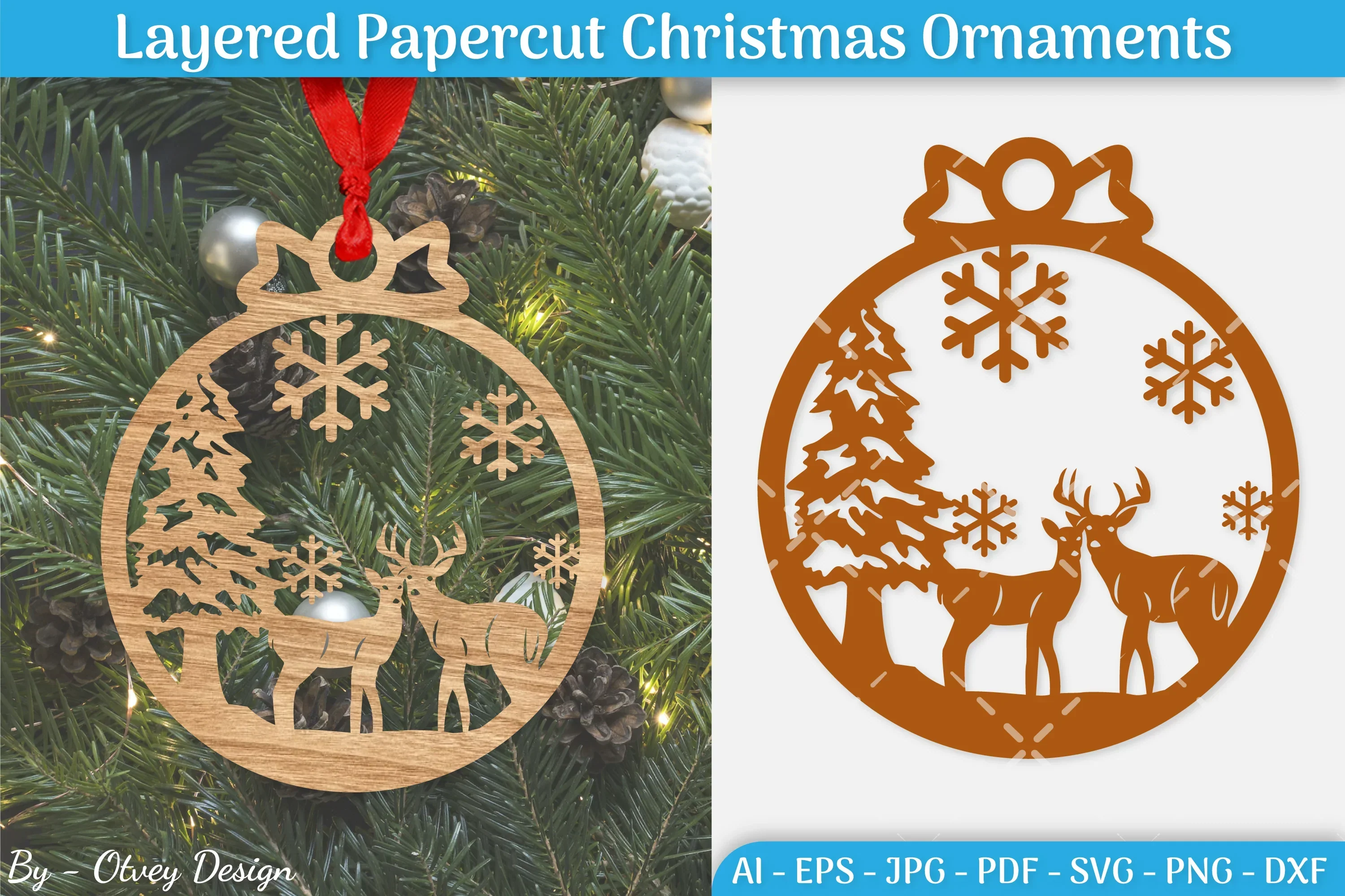 Christmas Ornament SVG Bundle