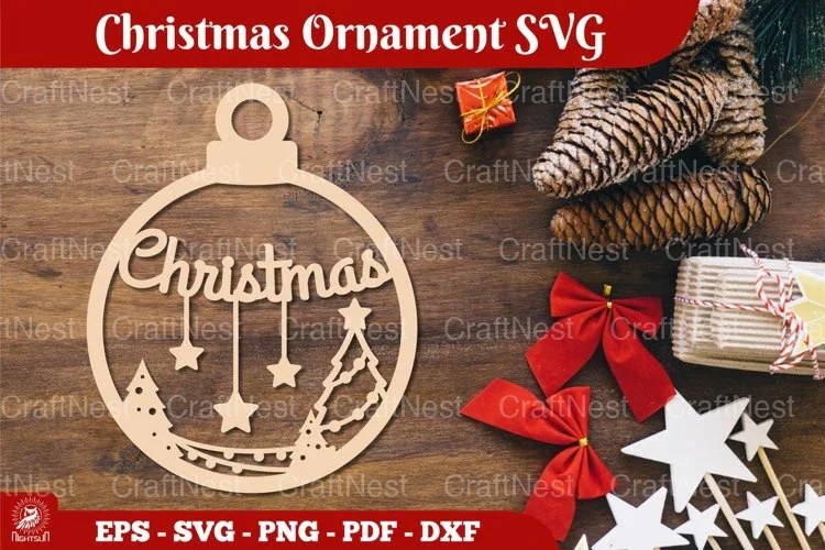 Christmas Ornament SVG Bundle