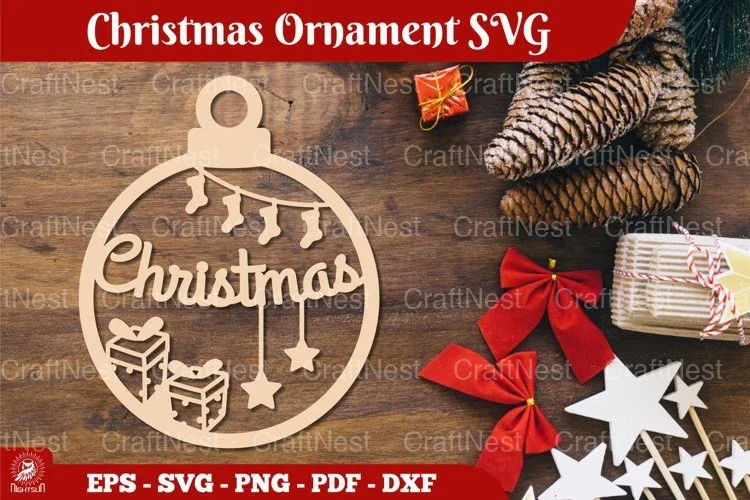 Christmas Ornament SVG Bundle