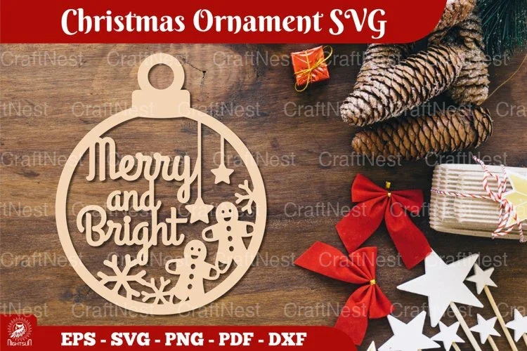 Christmas Ornament SVG Bundle