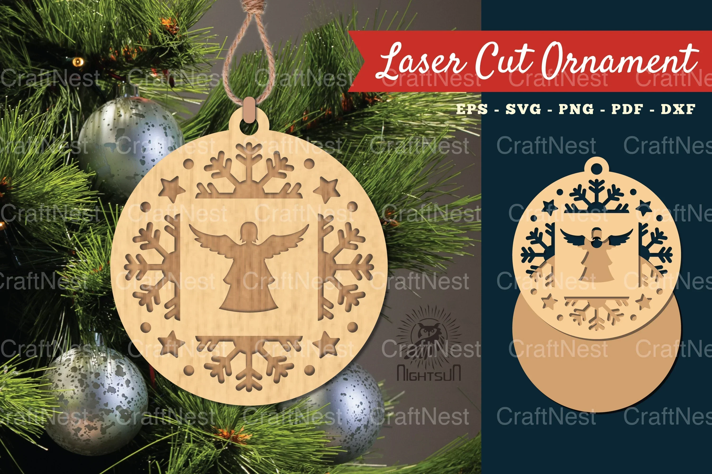 Christmas Ornament SVG Bundle