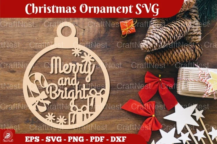 Christmas Ornament SVG Bundle