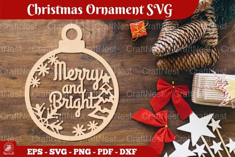 Christmas Ornament SVG Bundle