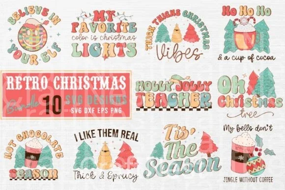 Christmas Retro Bundle2 Bundle