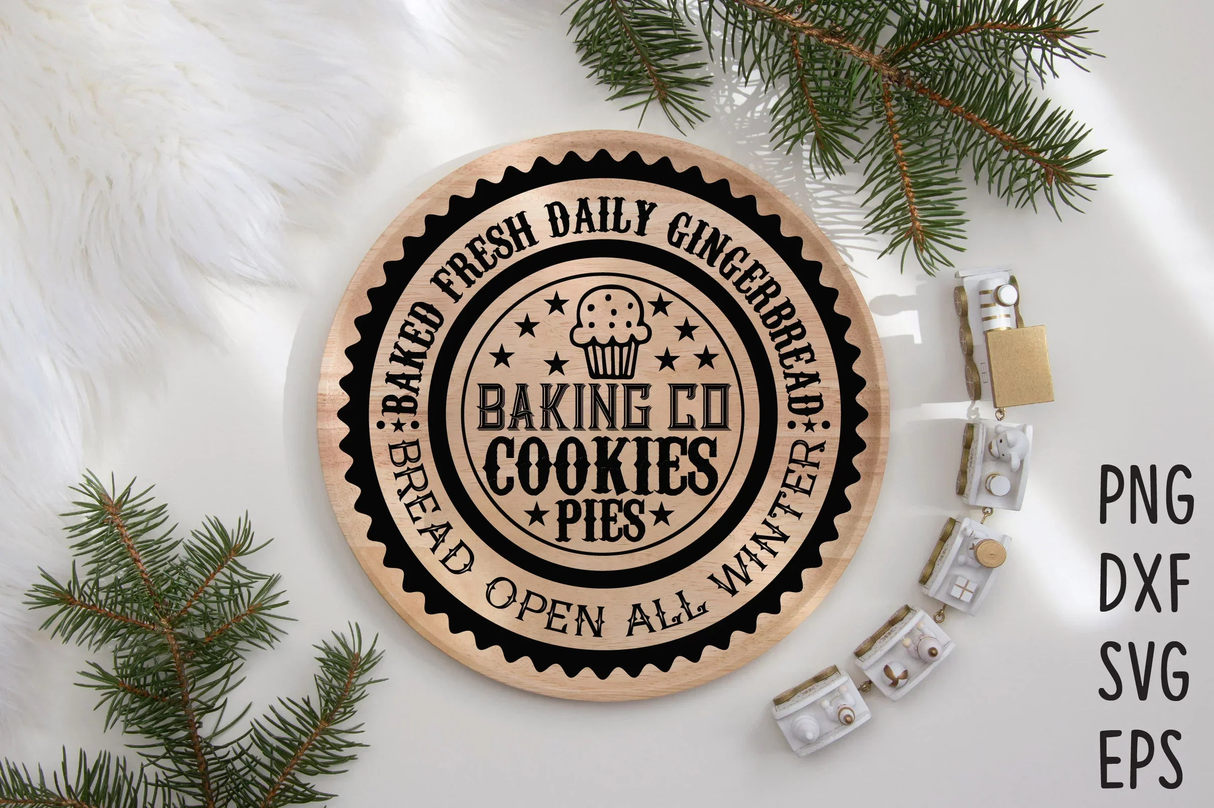 Christmas Round Sign SVG Bundle - Image 12
