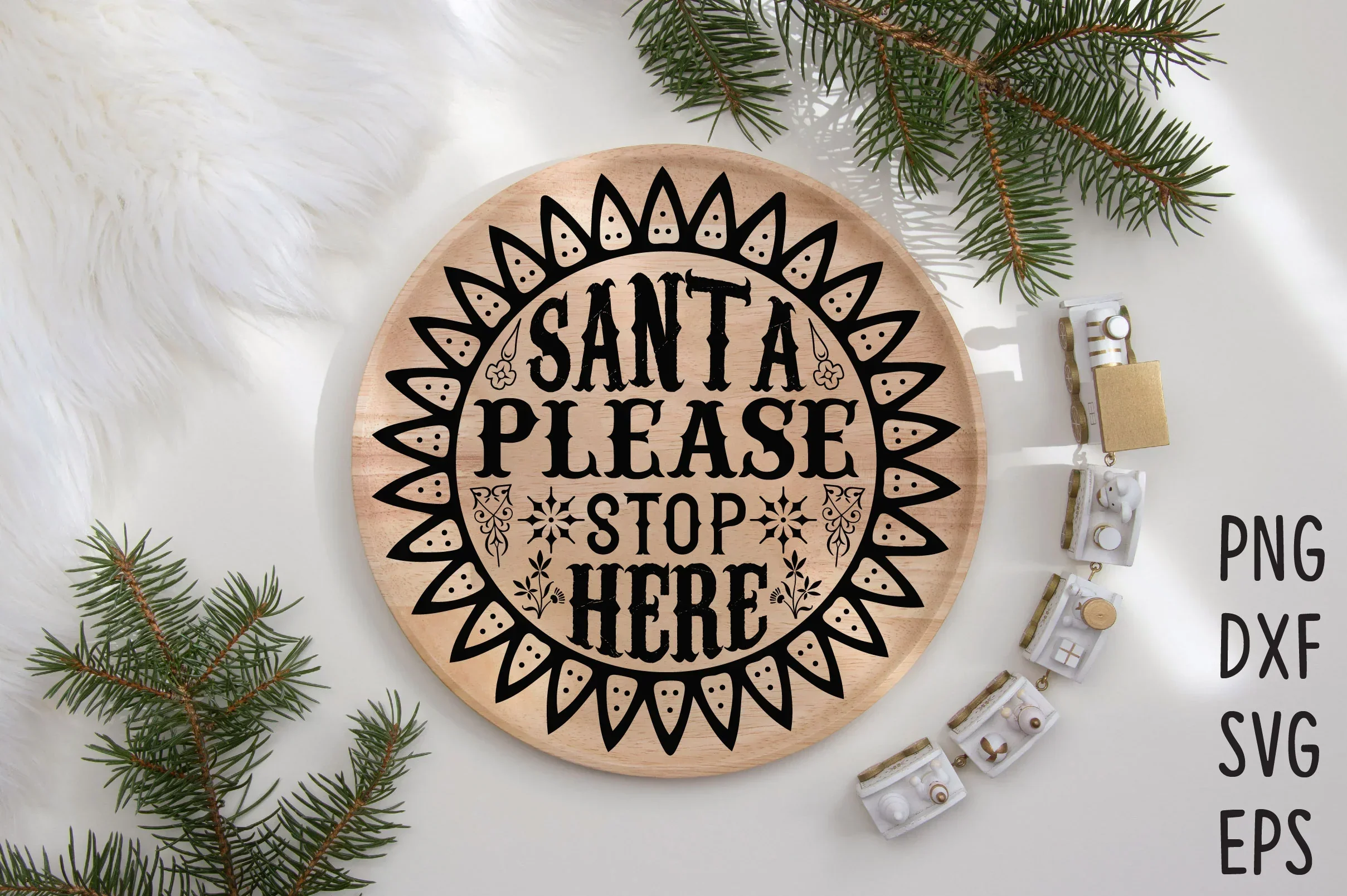 Christmas Round Sign SVG Bundle - Image 15
