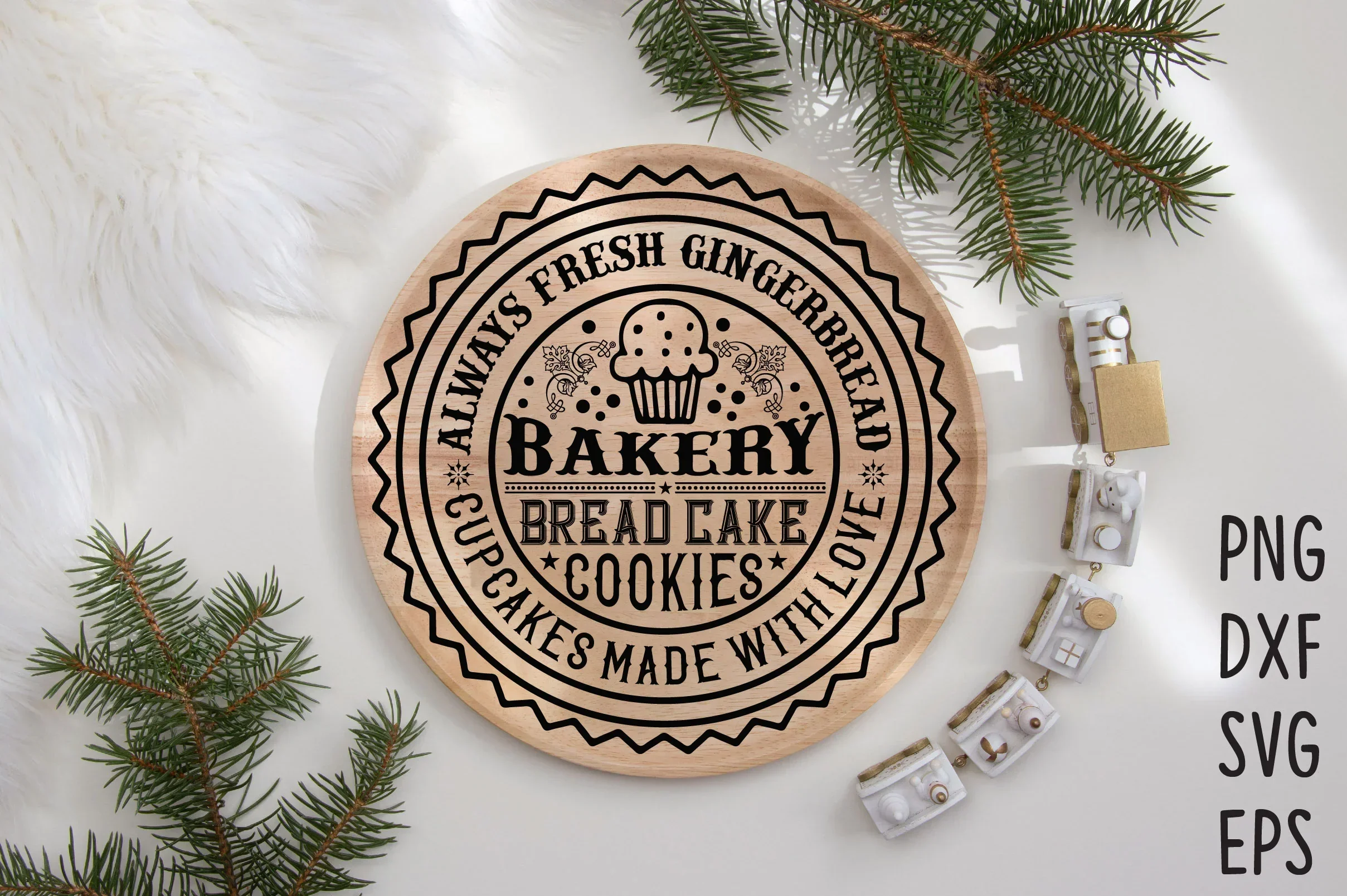 Christmas Round Sign SVG Bundle - Image 6