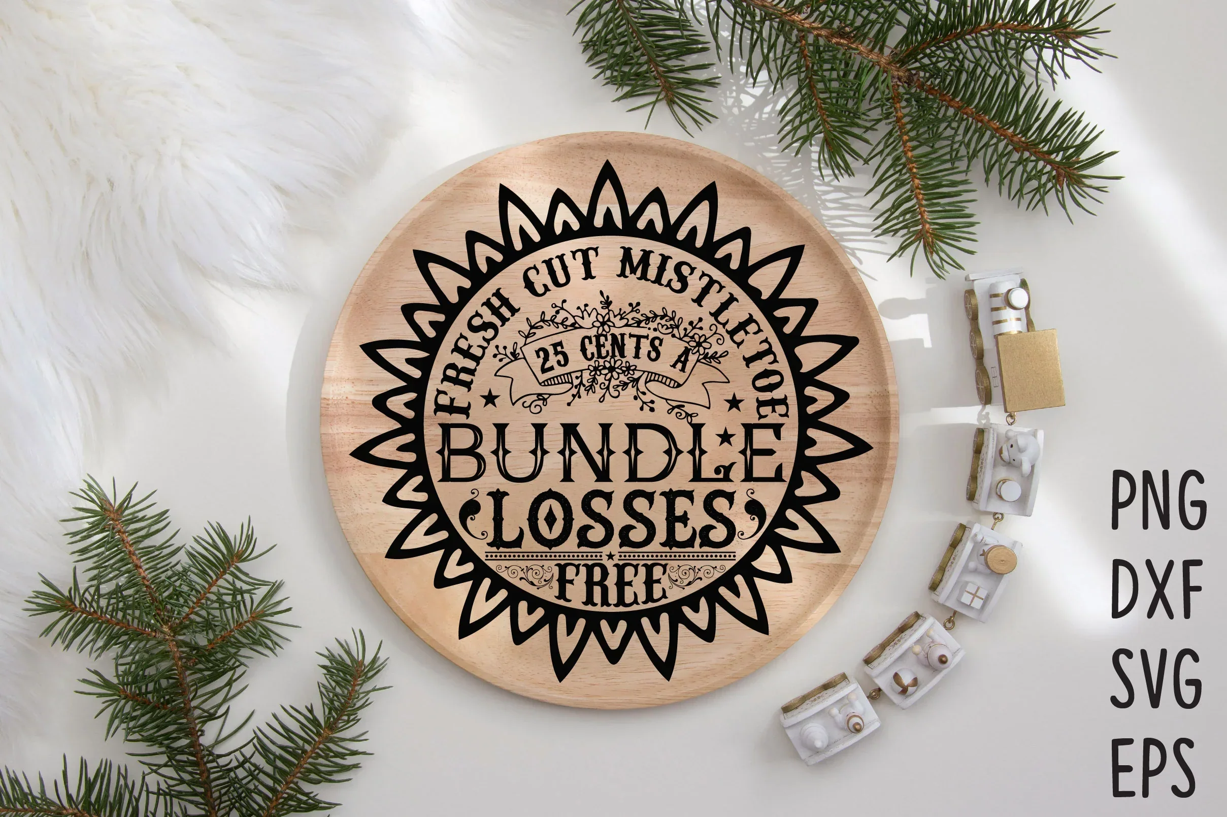 Christmas Round Sign SVG Bundle - Image 9