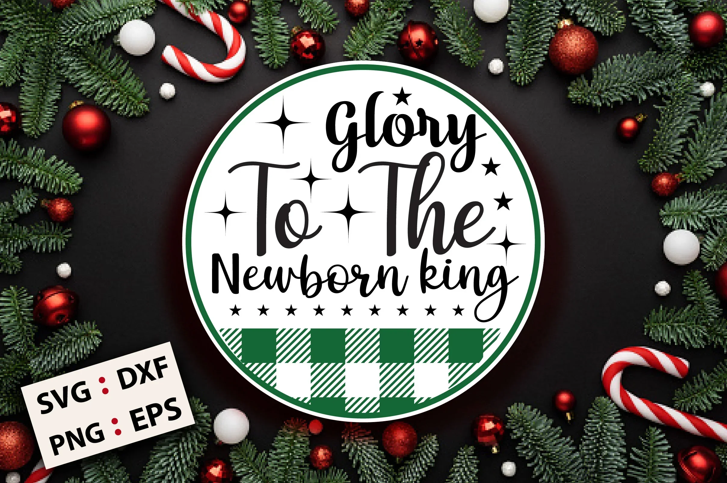 Christmas Round SVG Bundle - Image 12