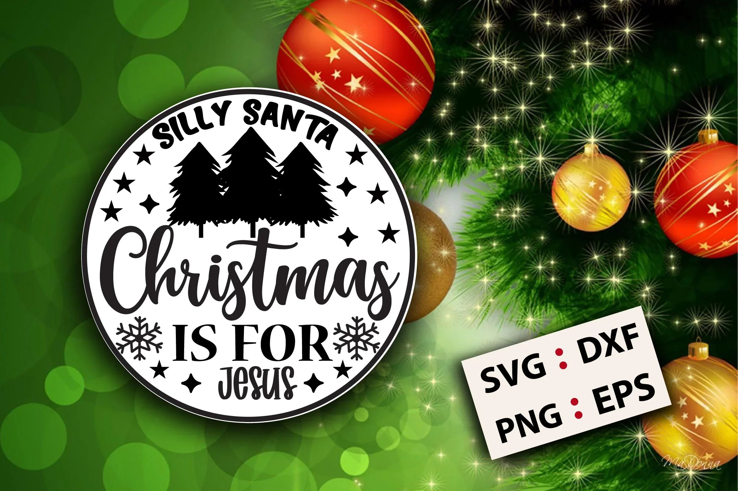 Christmas Round SVG Bundle - Image 14