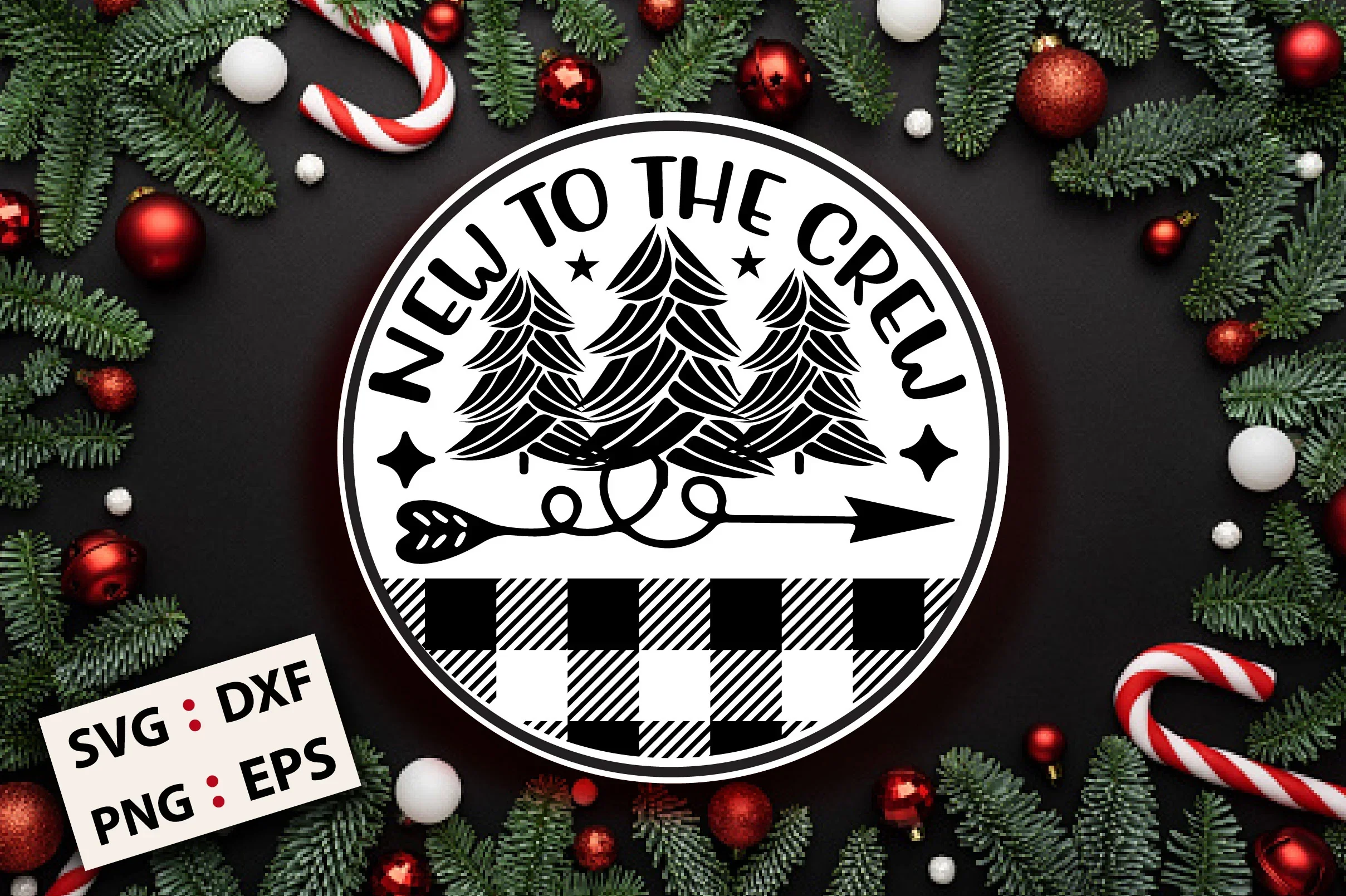 Christmas Round SVG Bundle - Image 15