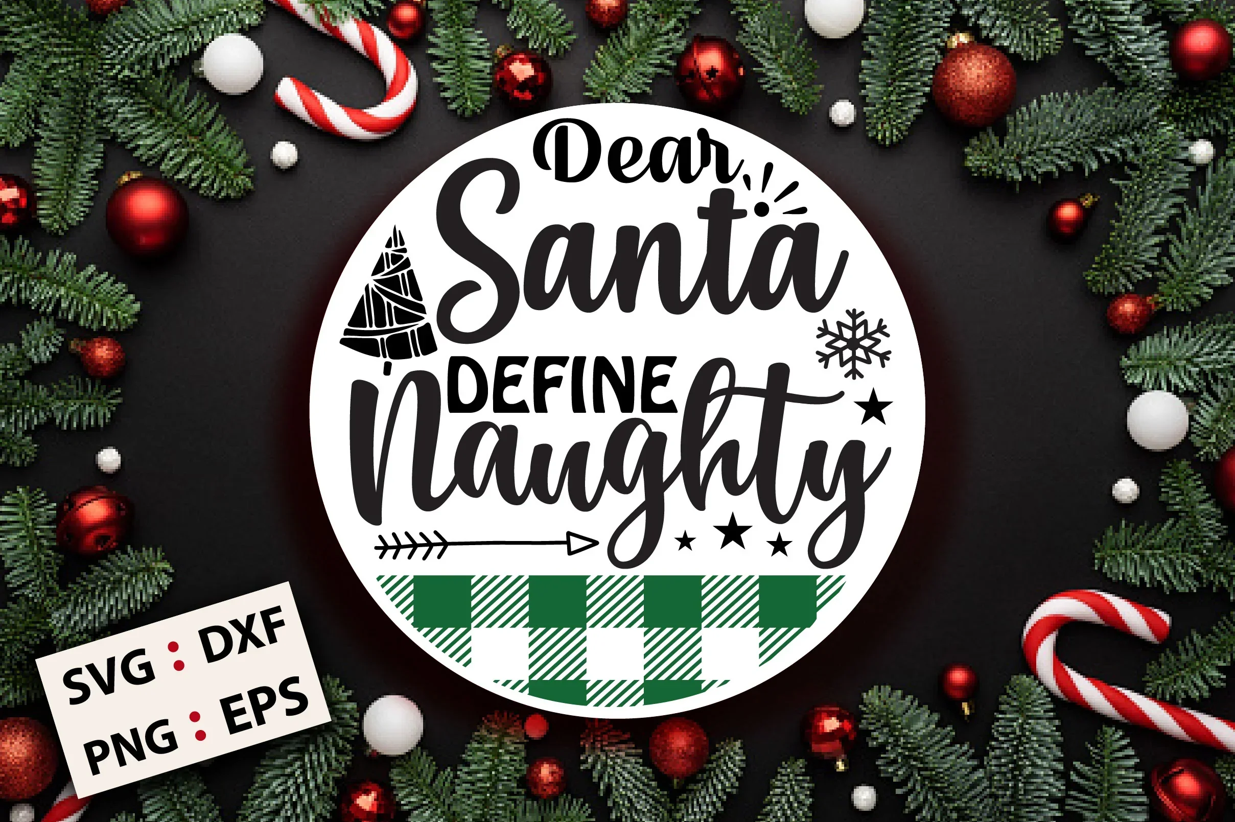 Christmas Round SVG Bundle - Image 17