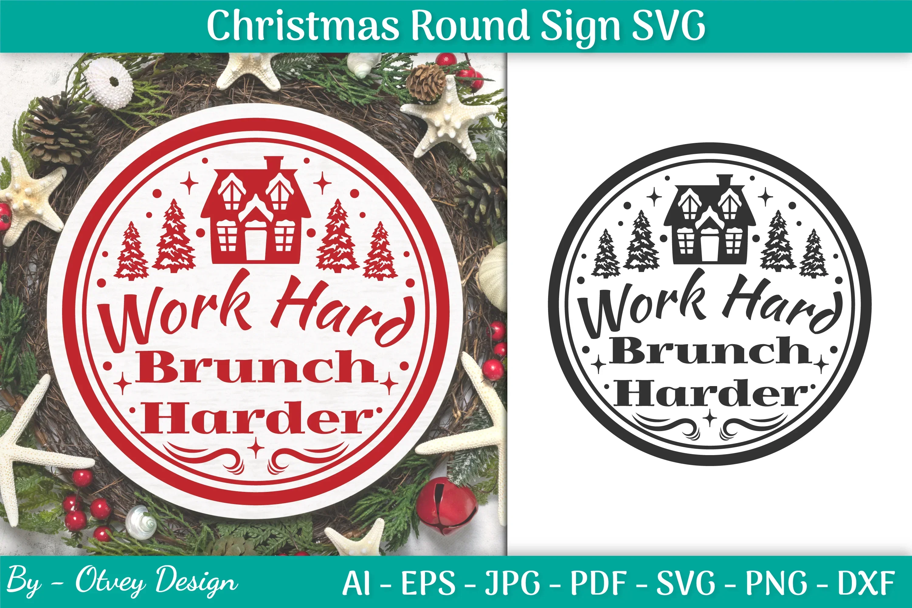 Christmas Round SVG Bundle