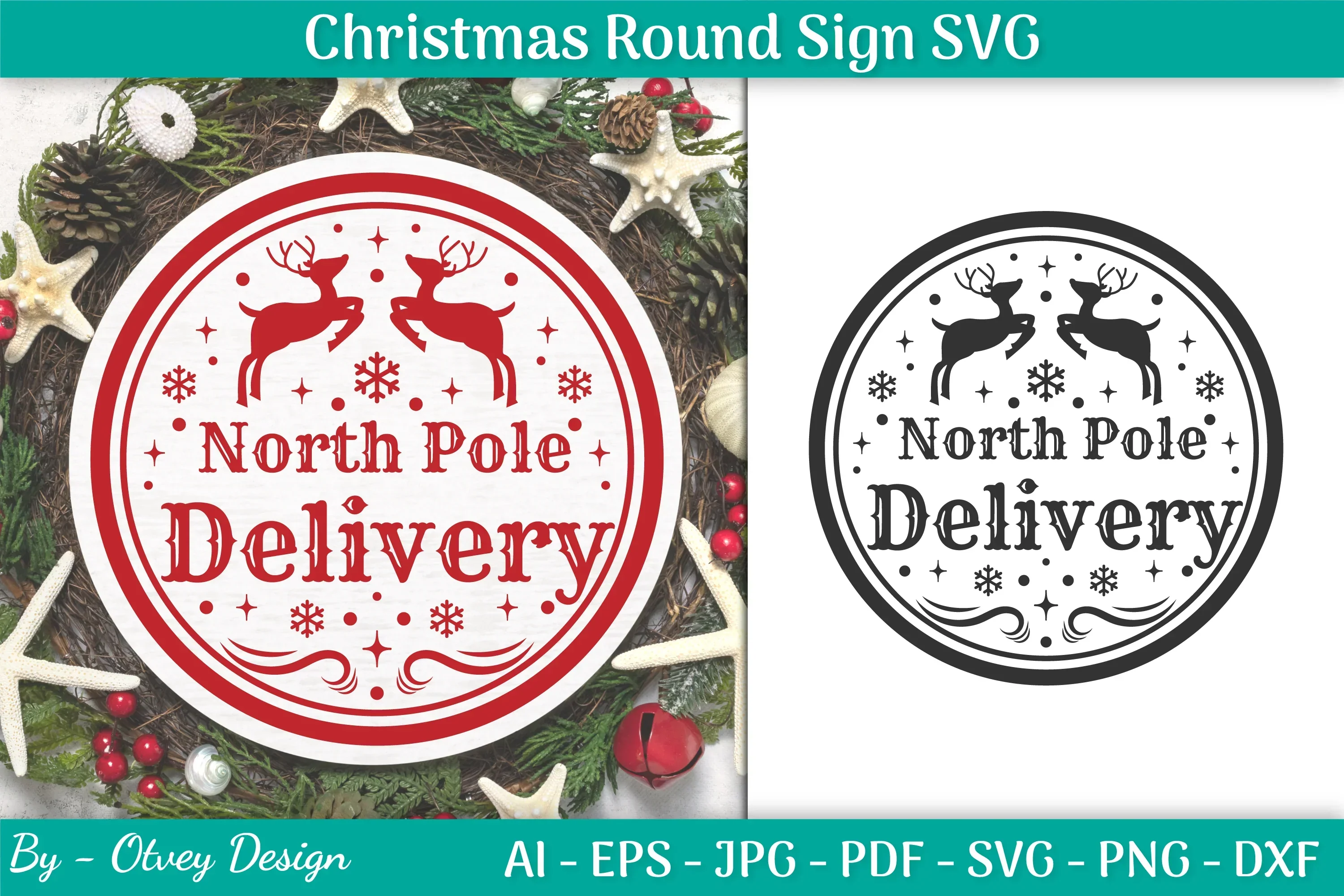 Christmas Round SVG Bundle