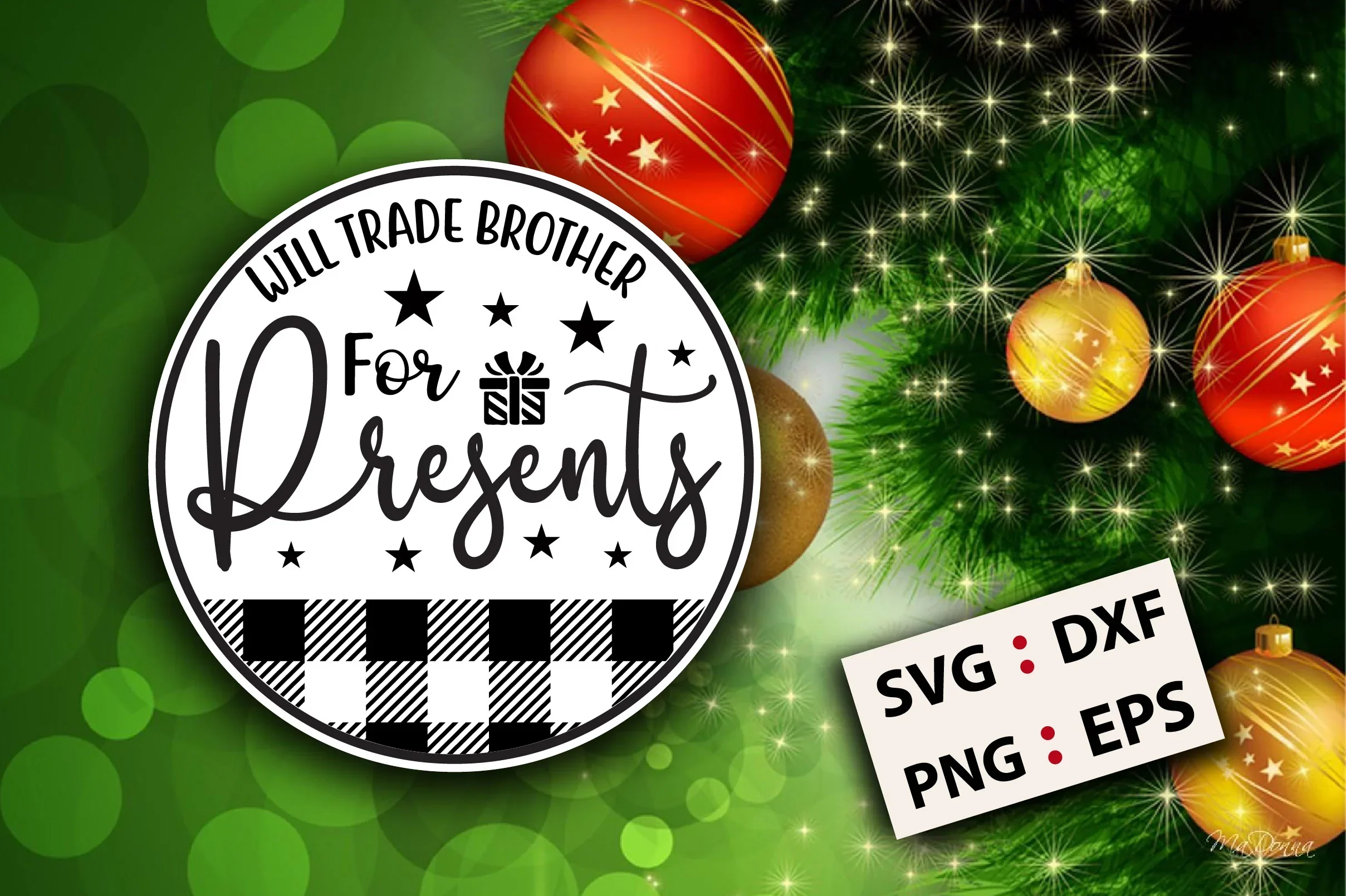 Christmas Round SVG Bundle - Image 3