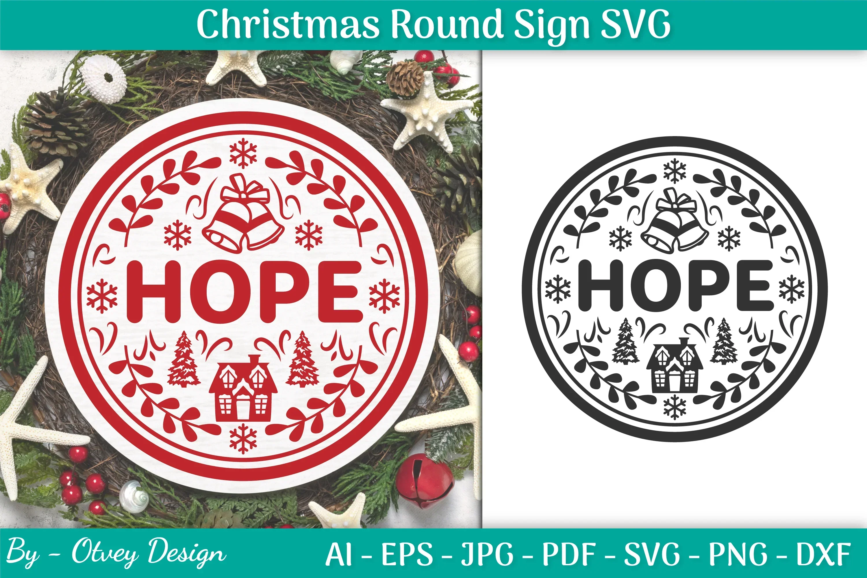 Christmas Round SVG Bundle