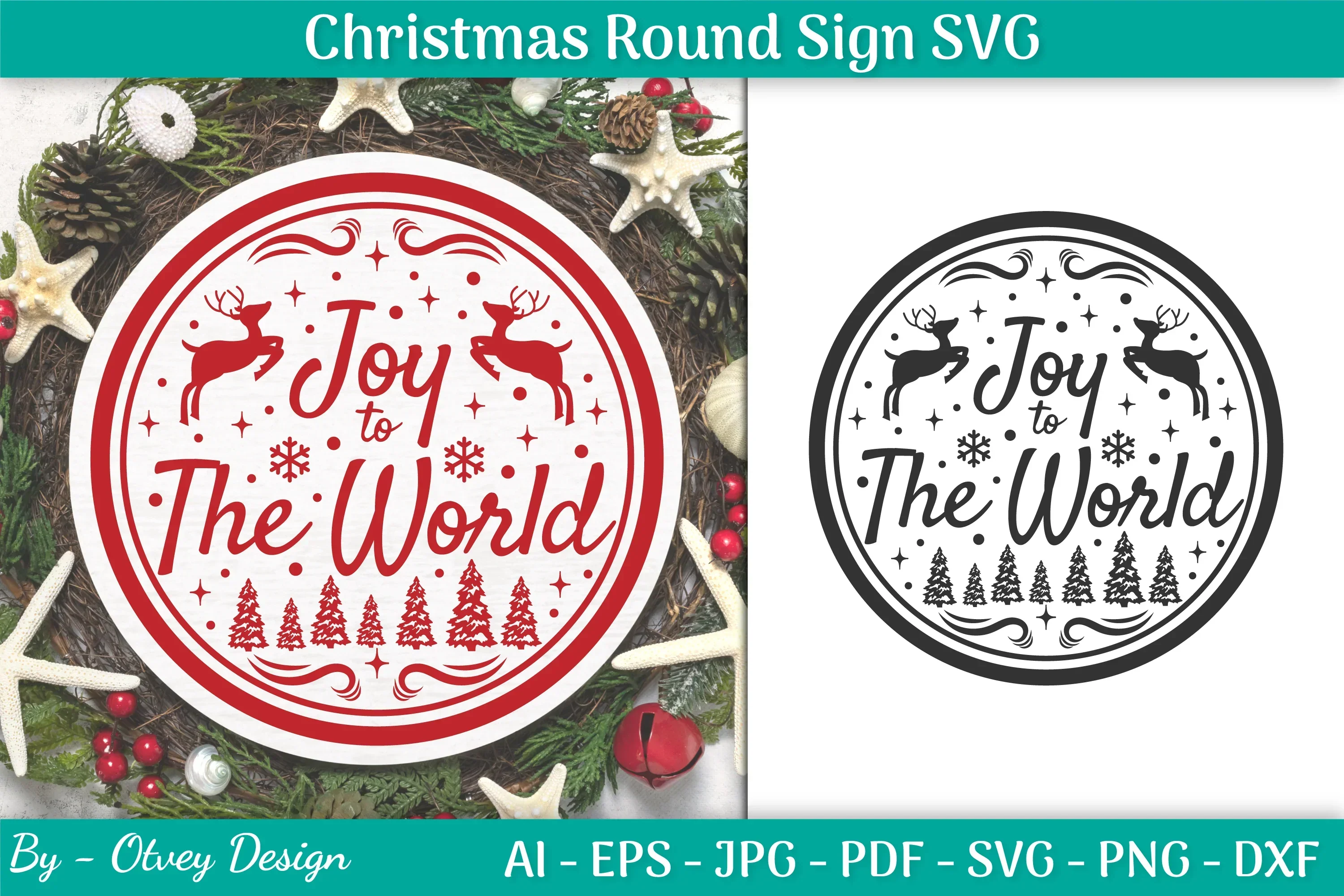 Christmas Round SVG Bundle