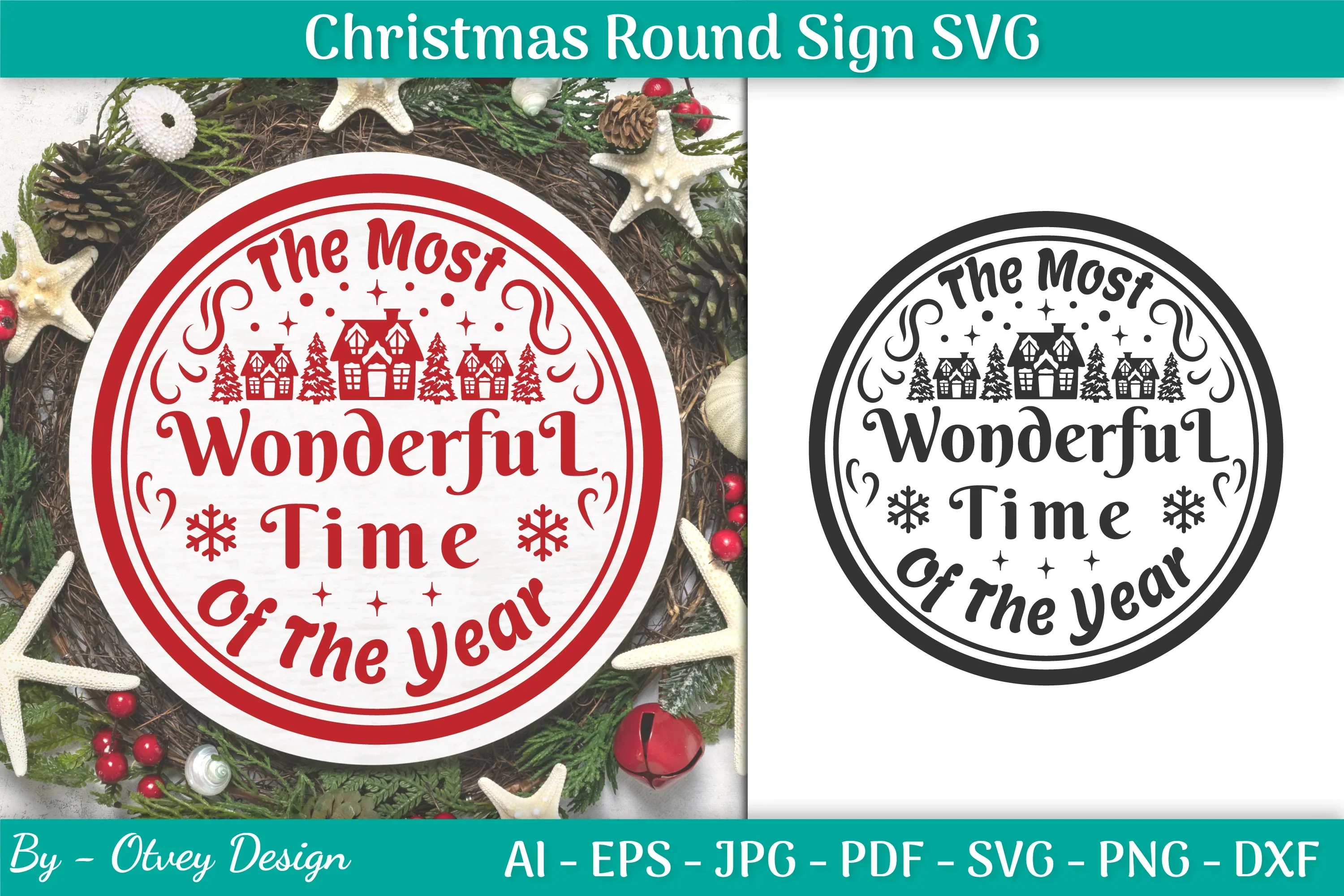 Christmas Round SVG Bundle